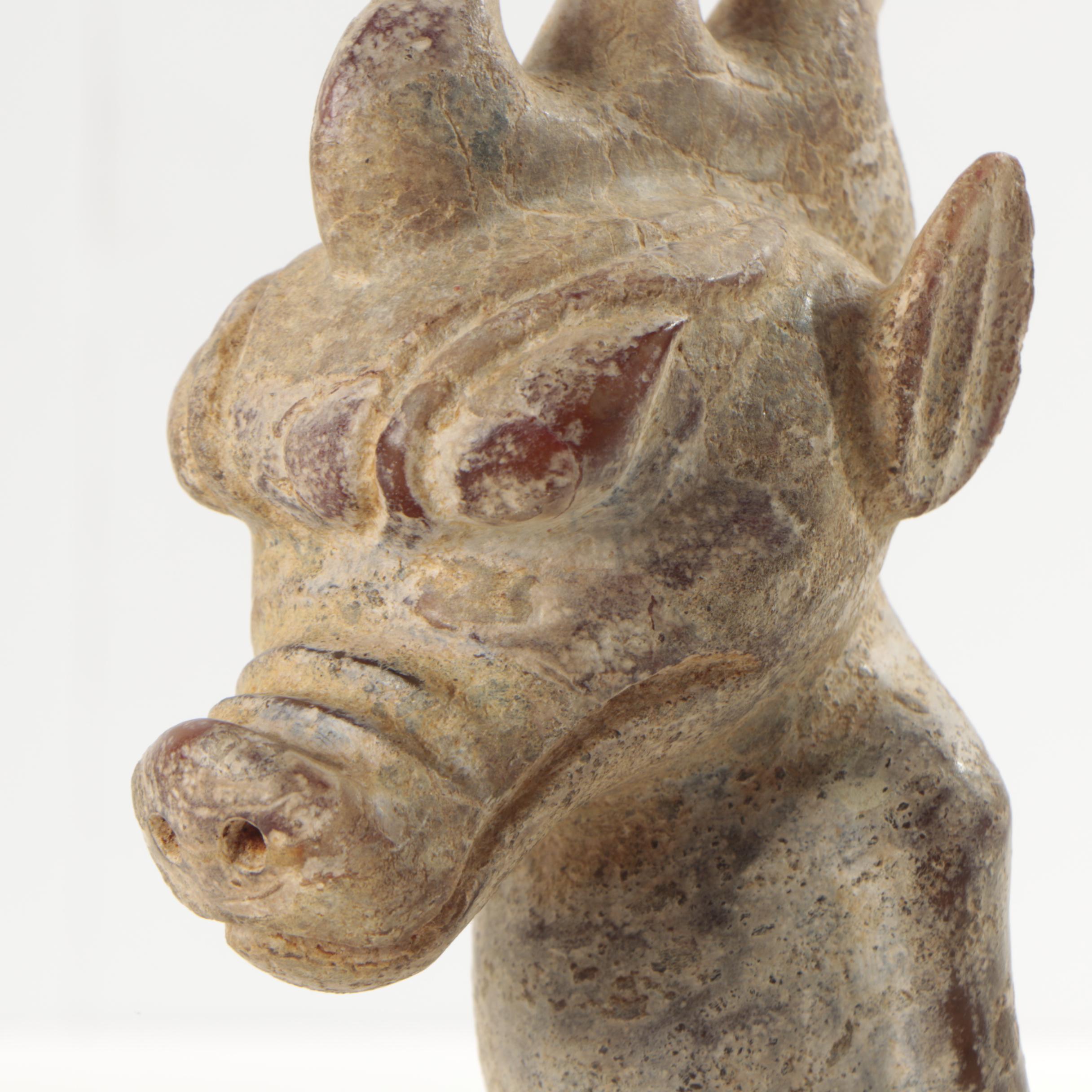 Archaistic Hongshan Style Mythical Serpentine Figure