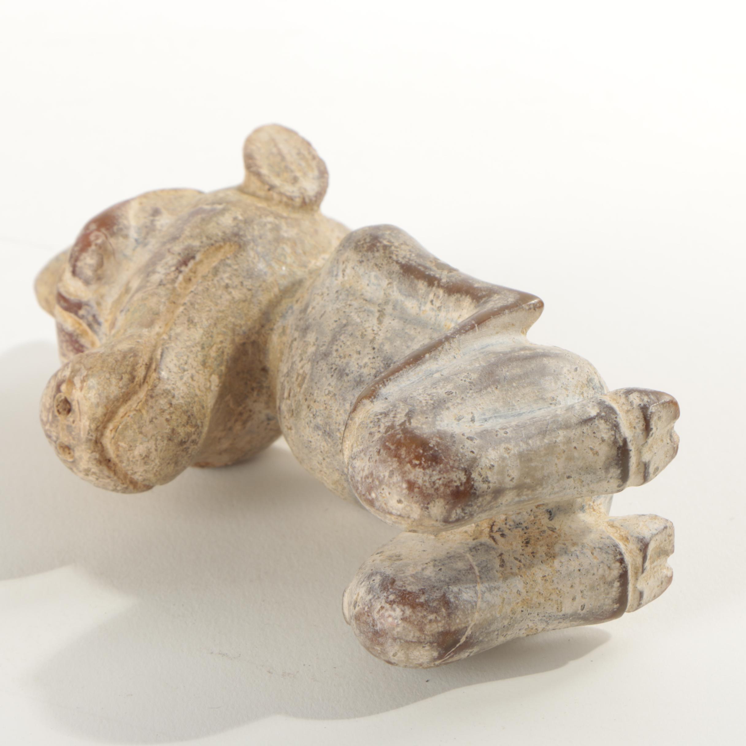 Archaistic Hongshan Style Mythical Serpentine Figure