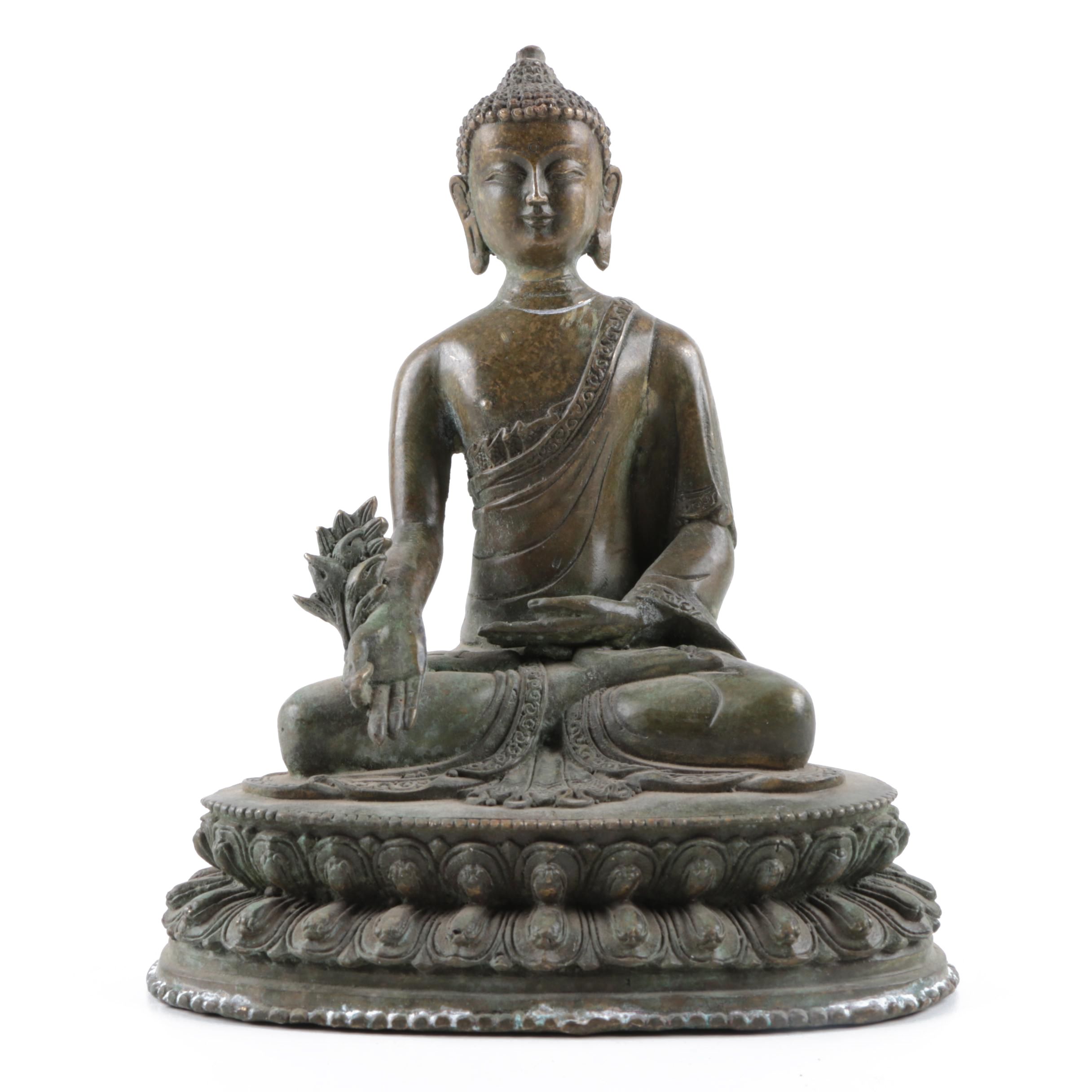 Metal Guatama Buddha Figurine