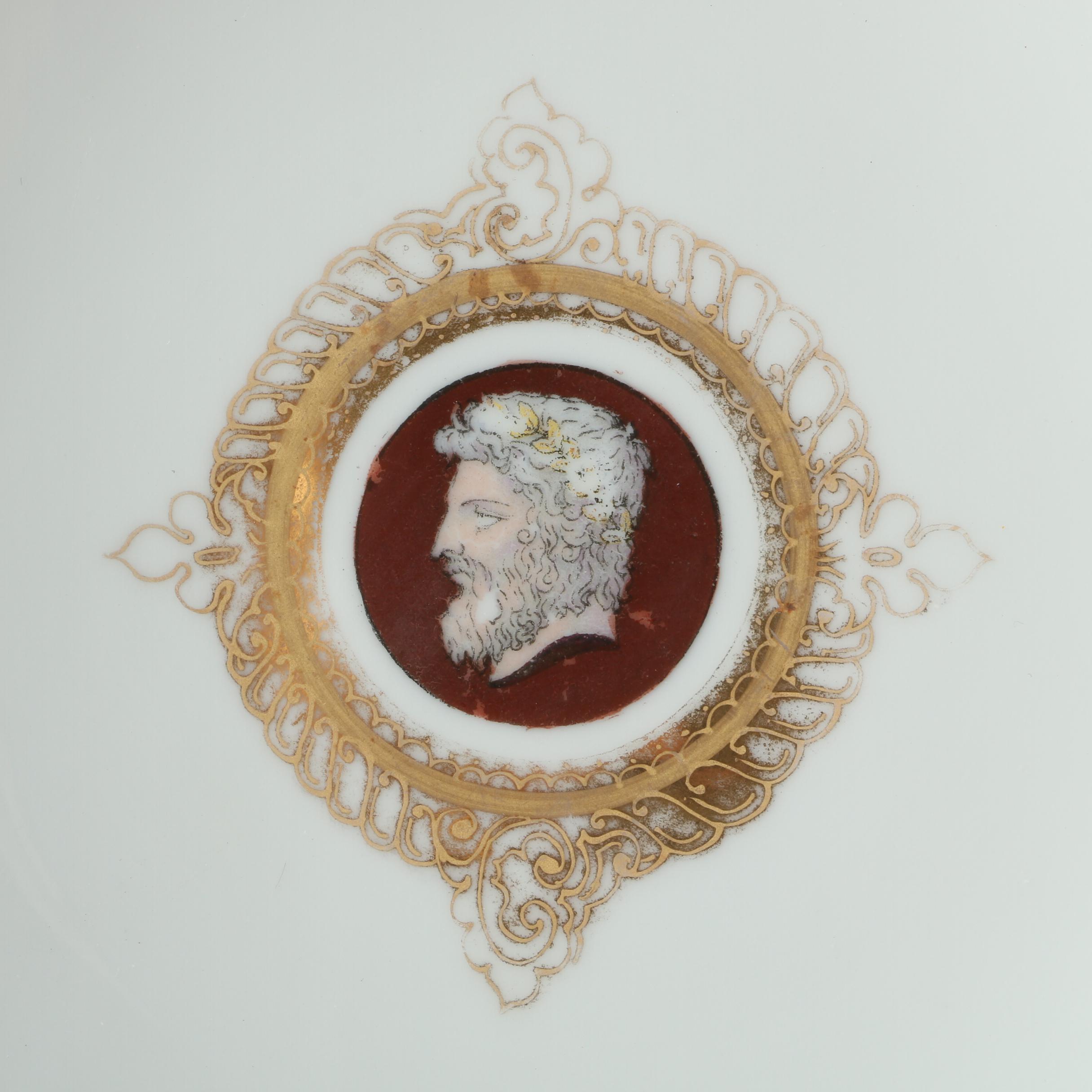 Pair of Antique KPM Porcelain Bowls with Classical Figures