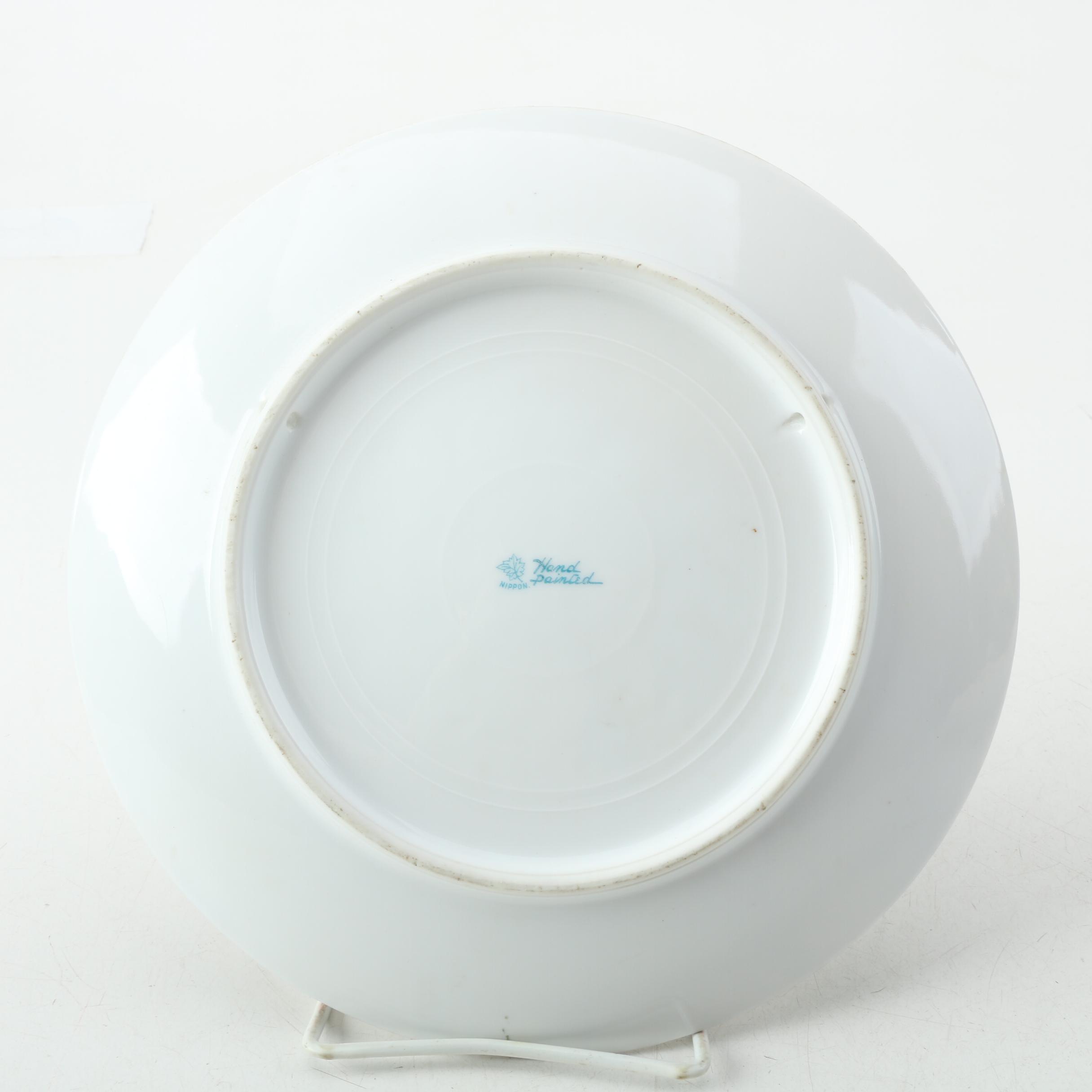 Antique Hand Painted Nippon Porcelain Plates