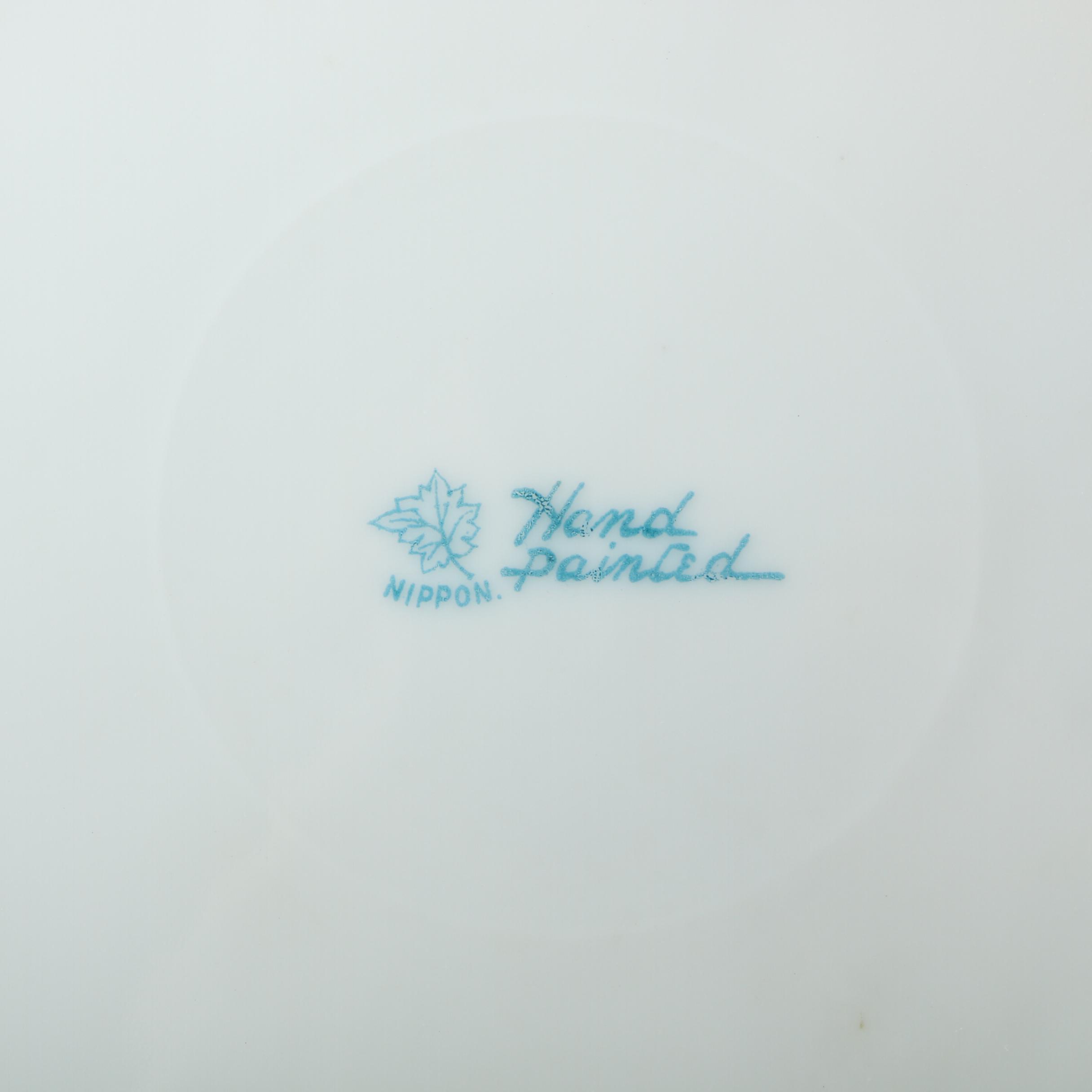 Antique Hand Painted Nippon Porcelain Plates