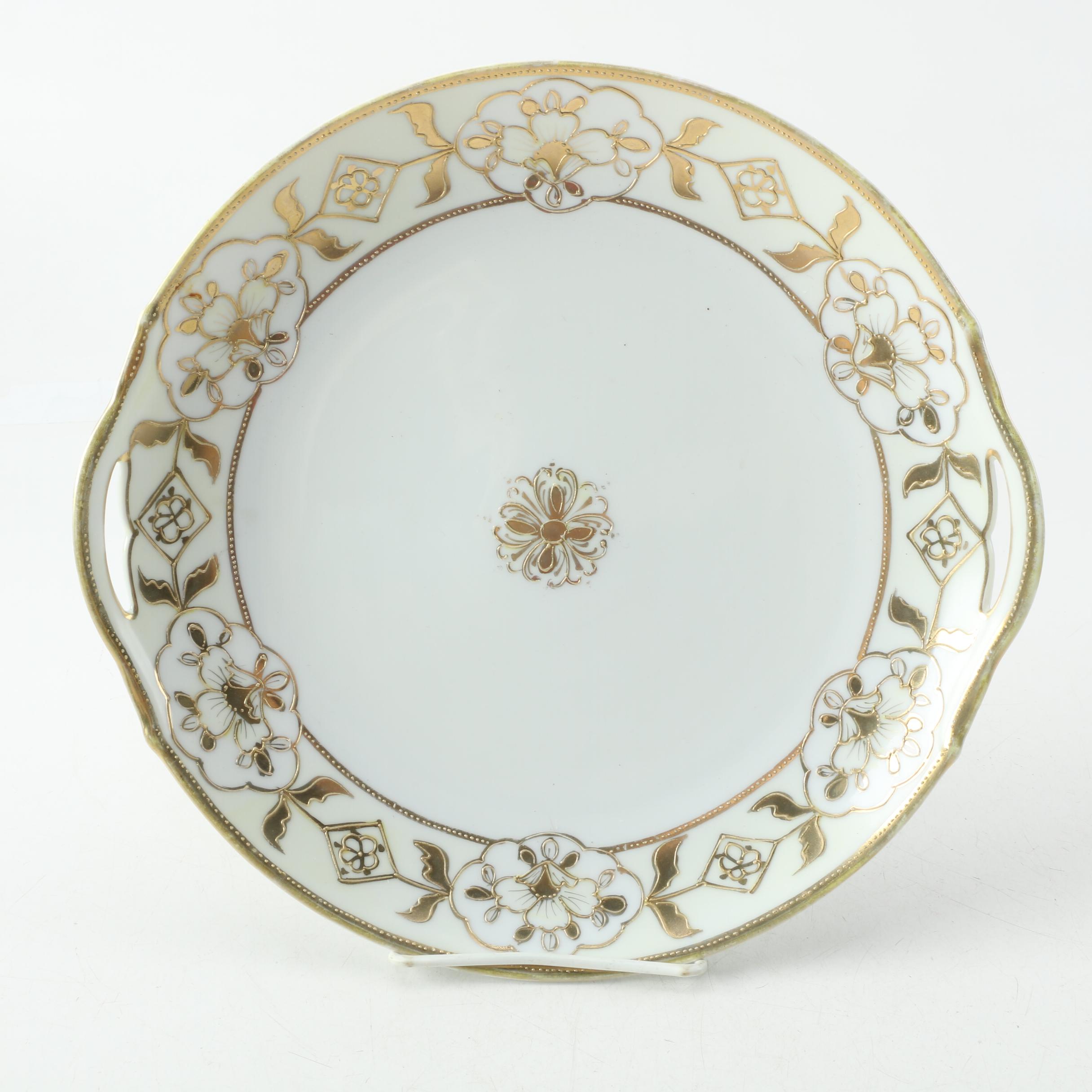 Antique Hand Painted Nippon Porcelain Plates