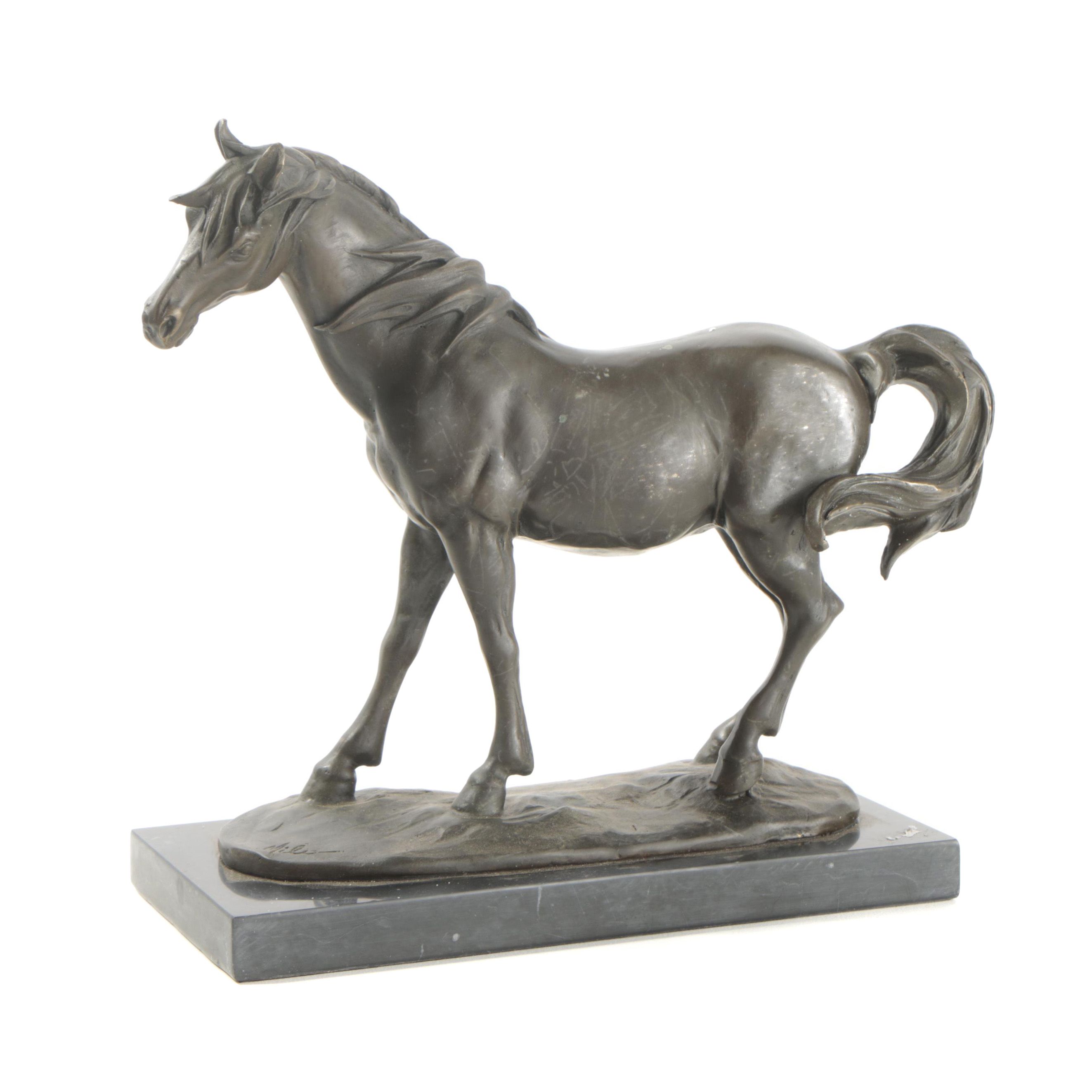 Milo Copper Alloy Horse Sculpture