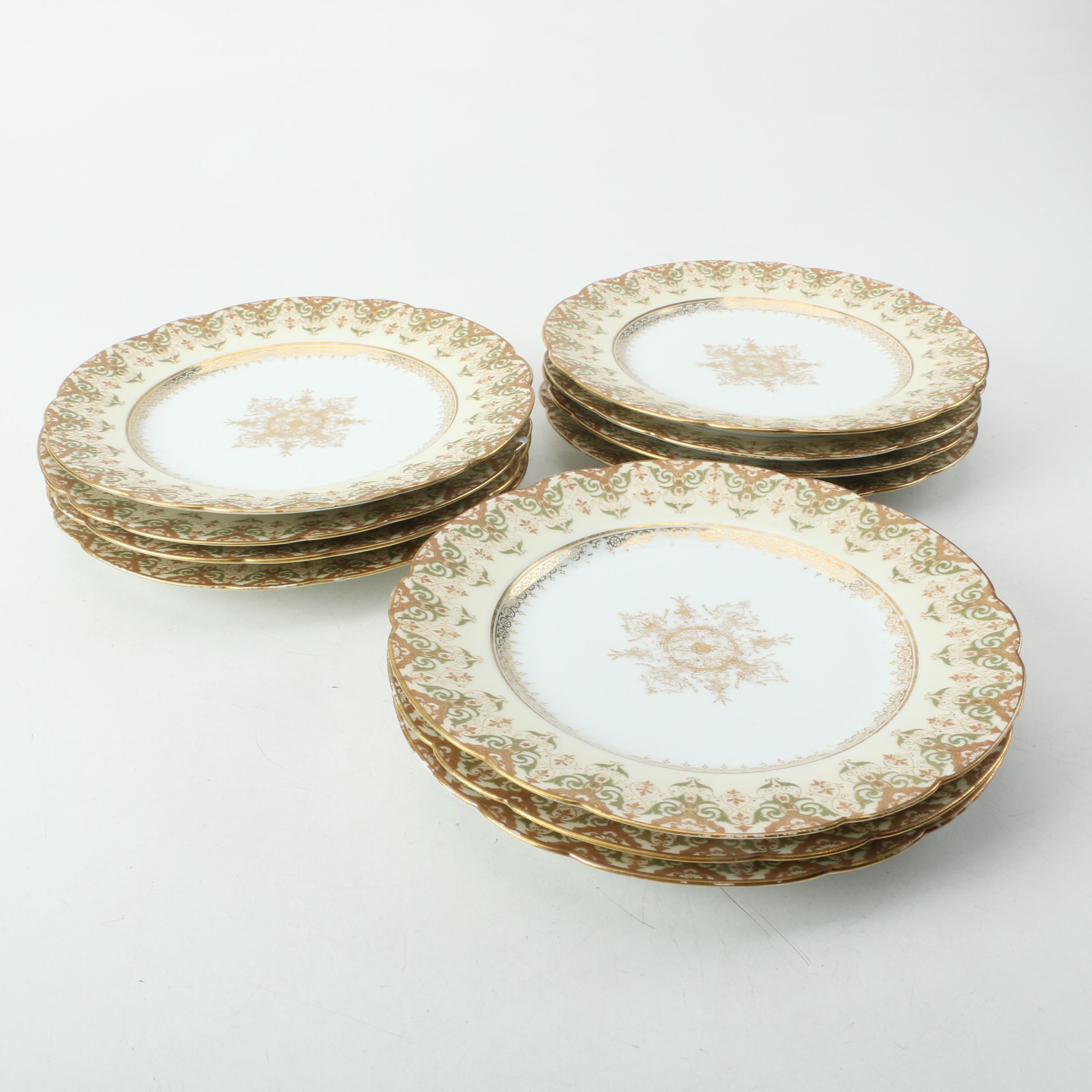 C. Ahrenfeldt Limoges Porcelain Dessert Plates
