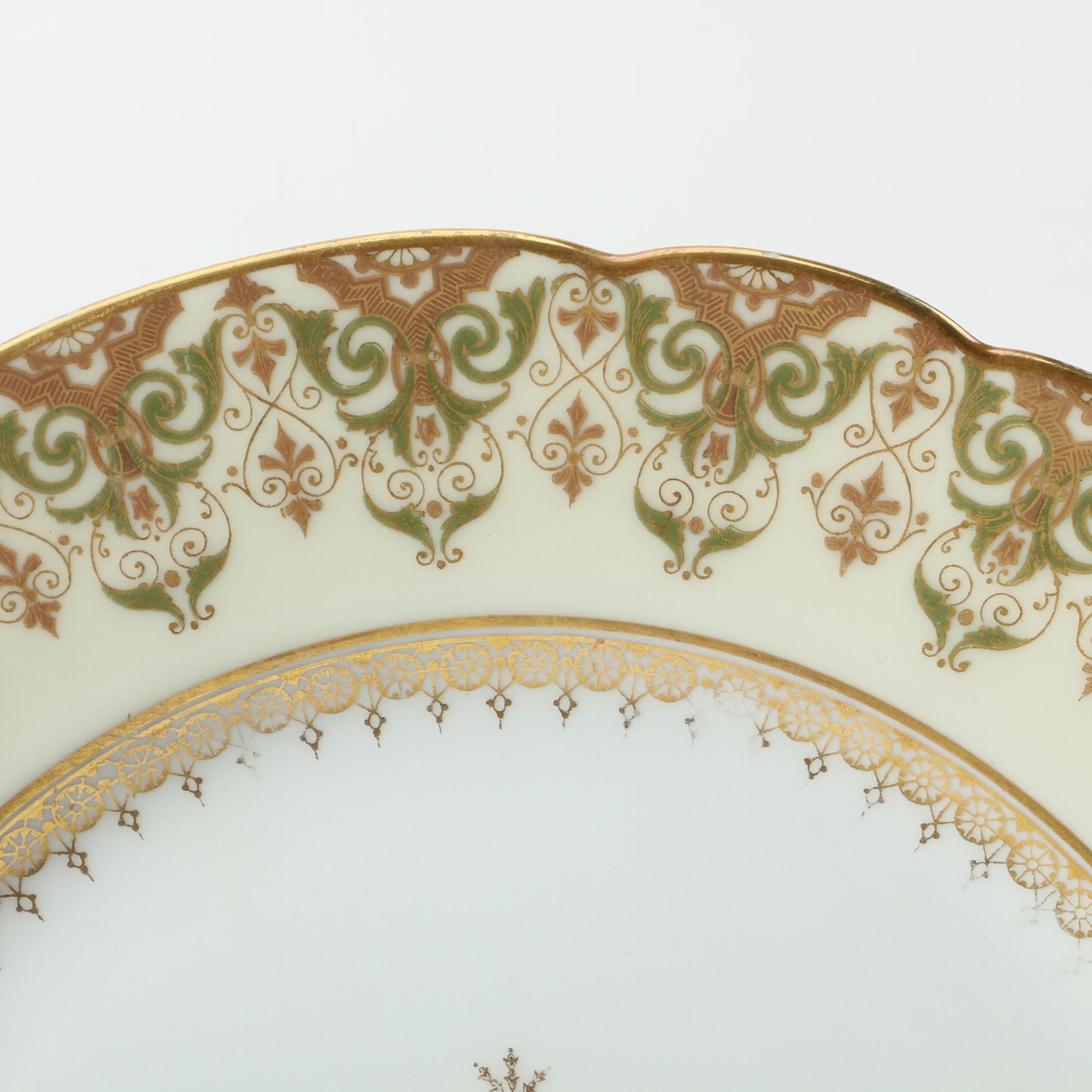 C. Ahrenfeldt Limoges Porcelain Dessert Plates