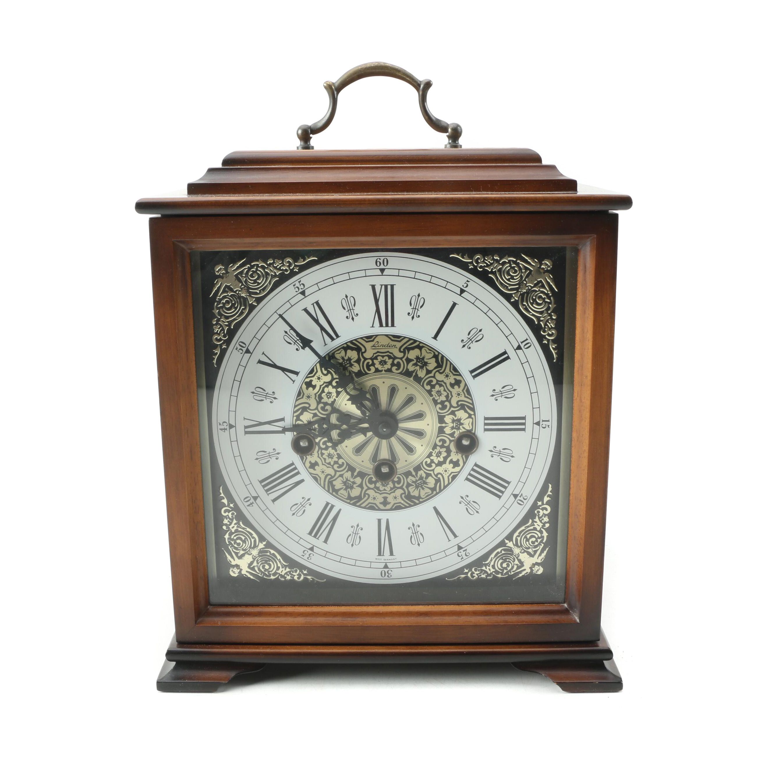 Linden Chiming Wood Mantel Clock