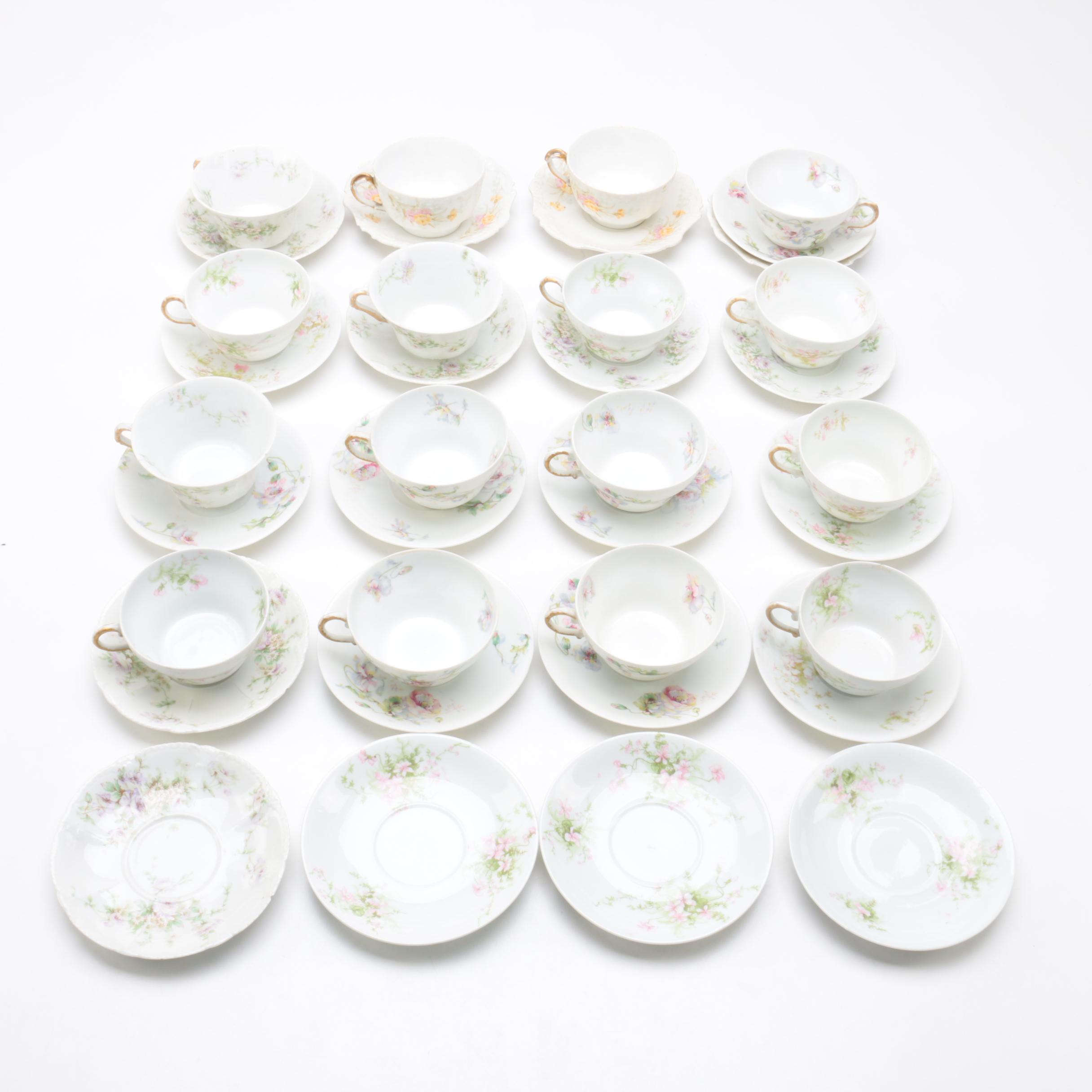 Antique Bawo & Dotter and Vintage Theodore Haviland Limoges Porcelain Tableware