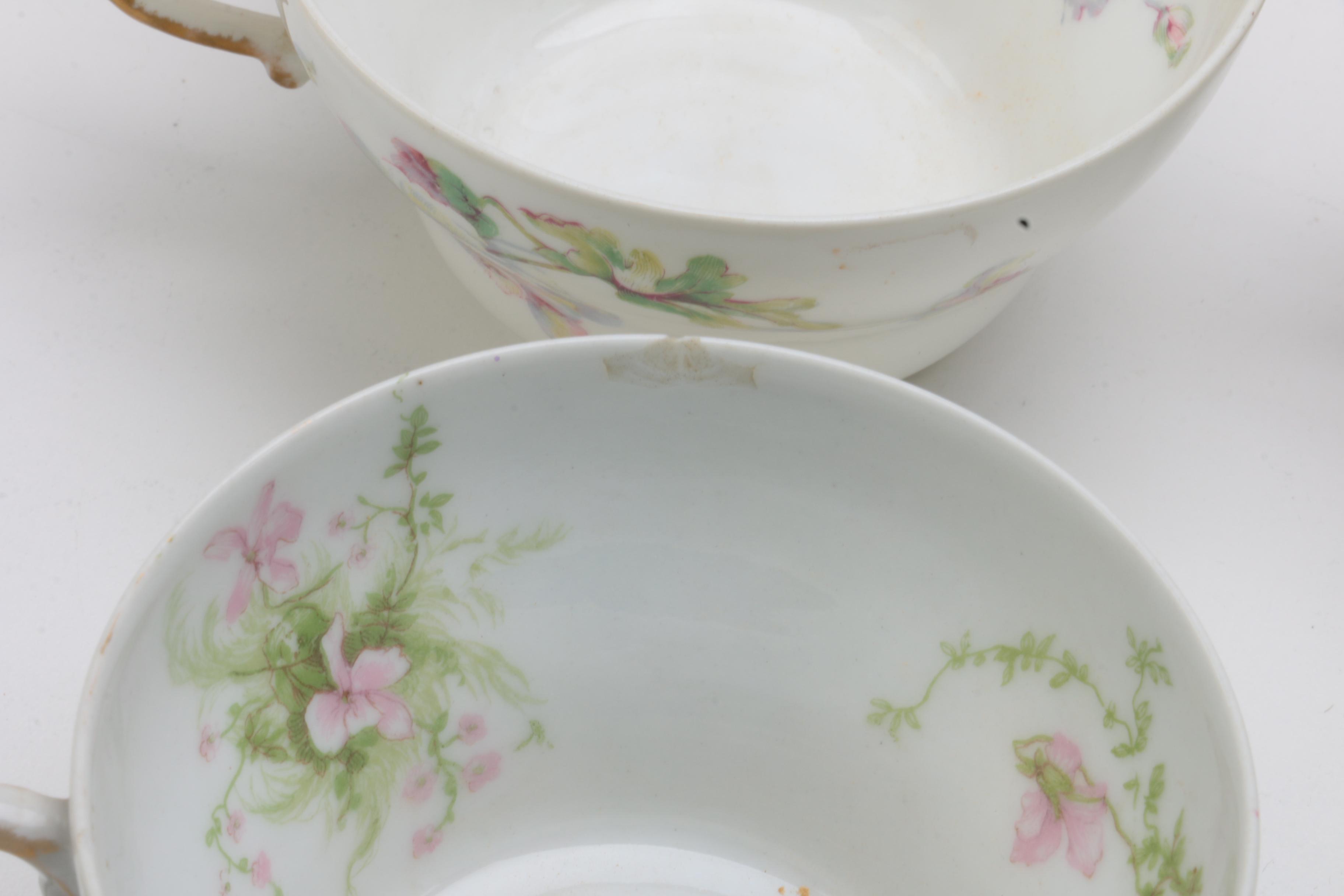 Antique Bawo & Dotter and Vintage Theodore Haviland Limoges Porcelain Tableware