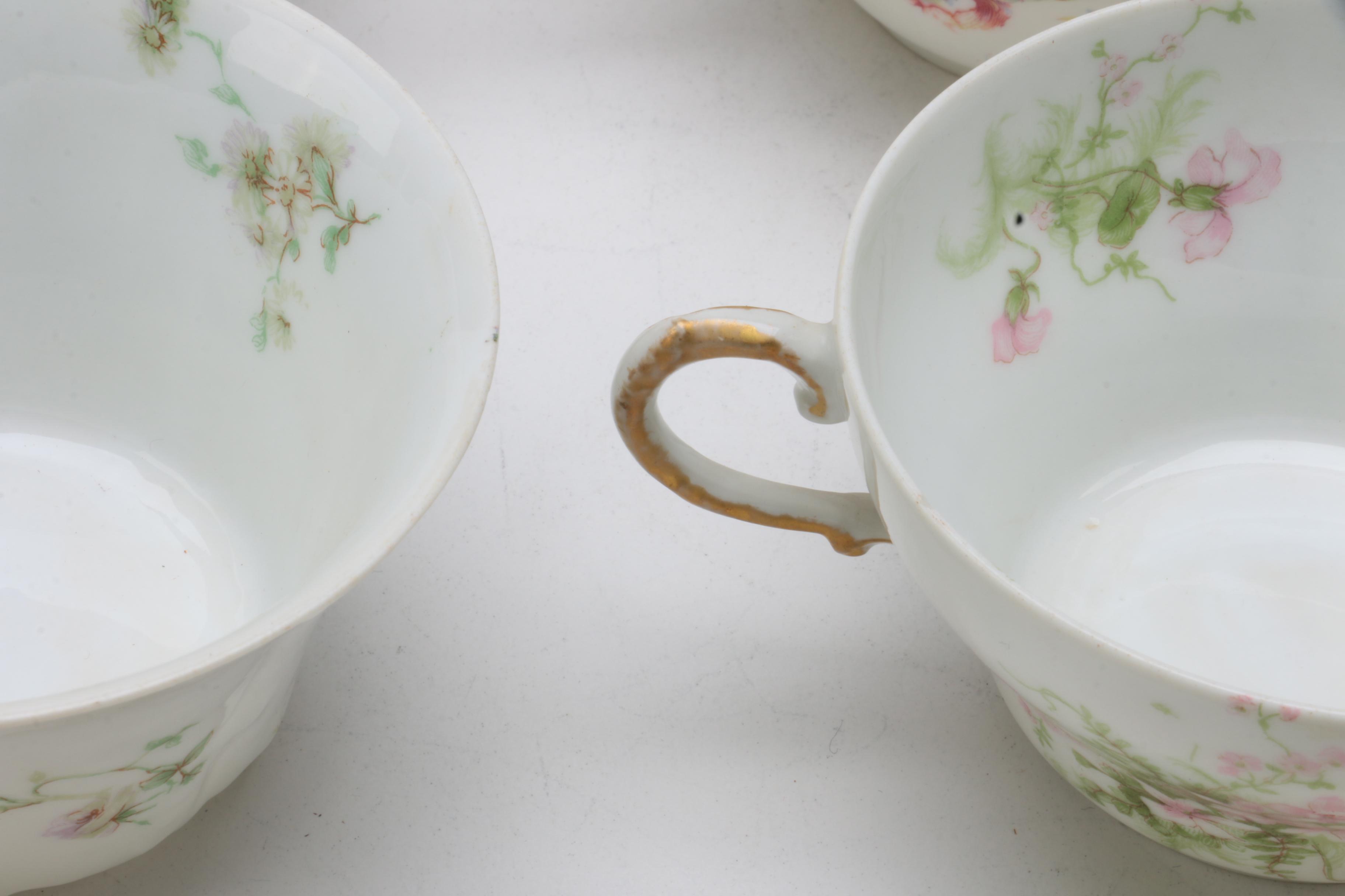 Antique Bawo & Dotter and Vintage Theodore Haviland Limoges Porcelain Tableware