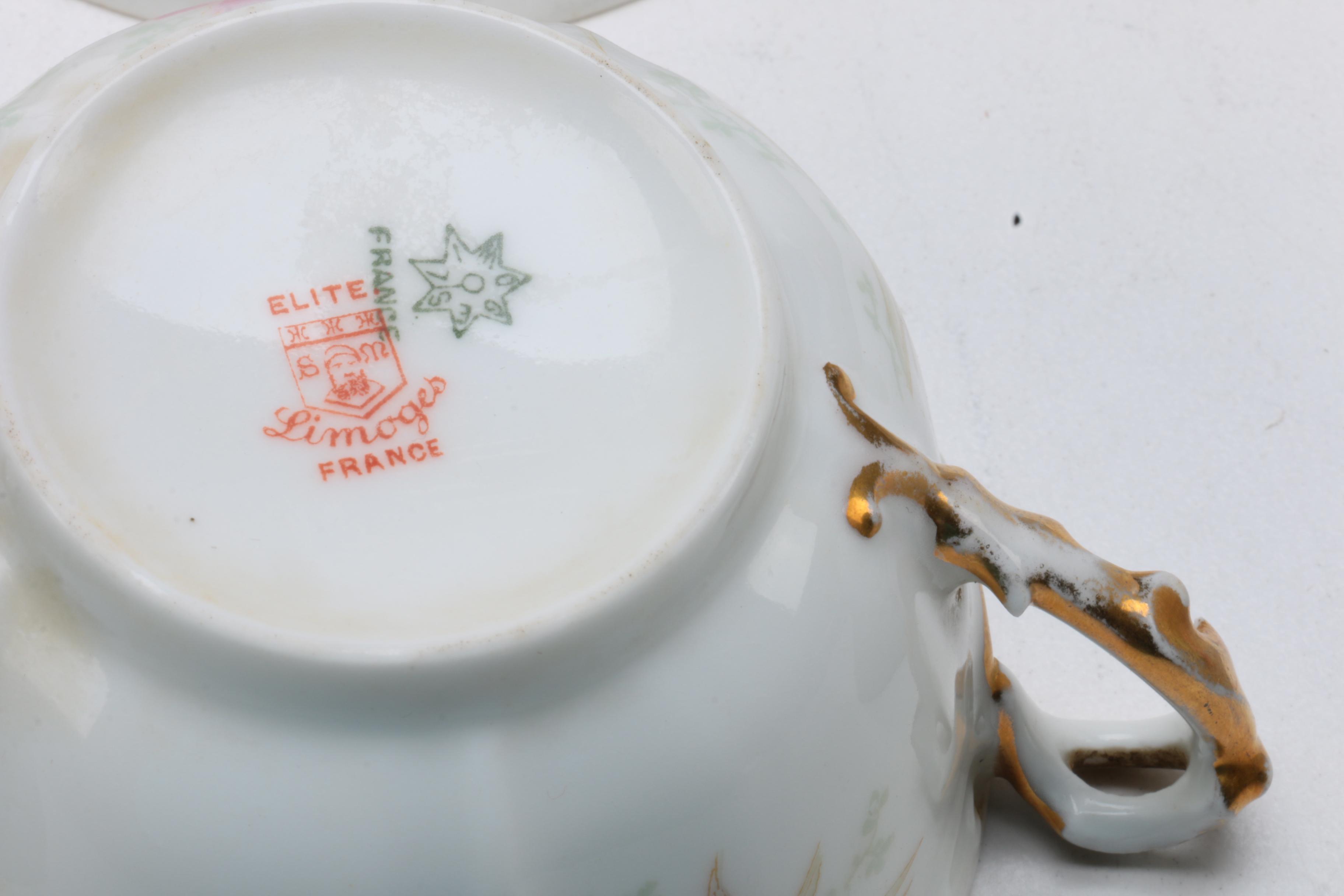 Antique Bawo & Dotter and Vintage Theodore Haviland Limoges Porcelain Tableware