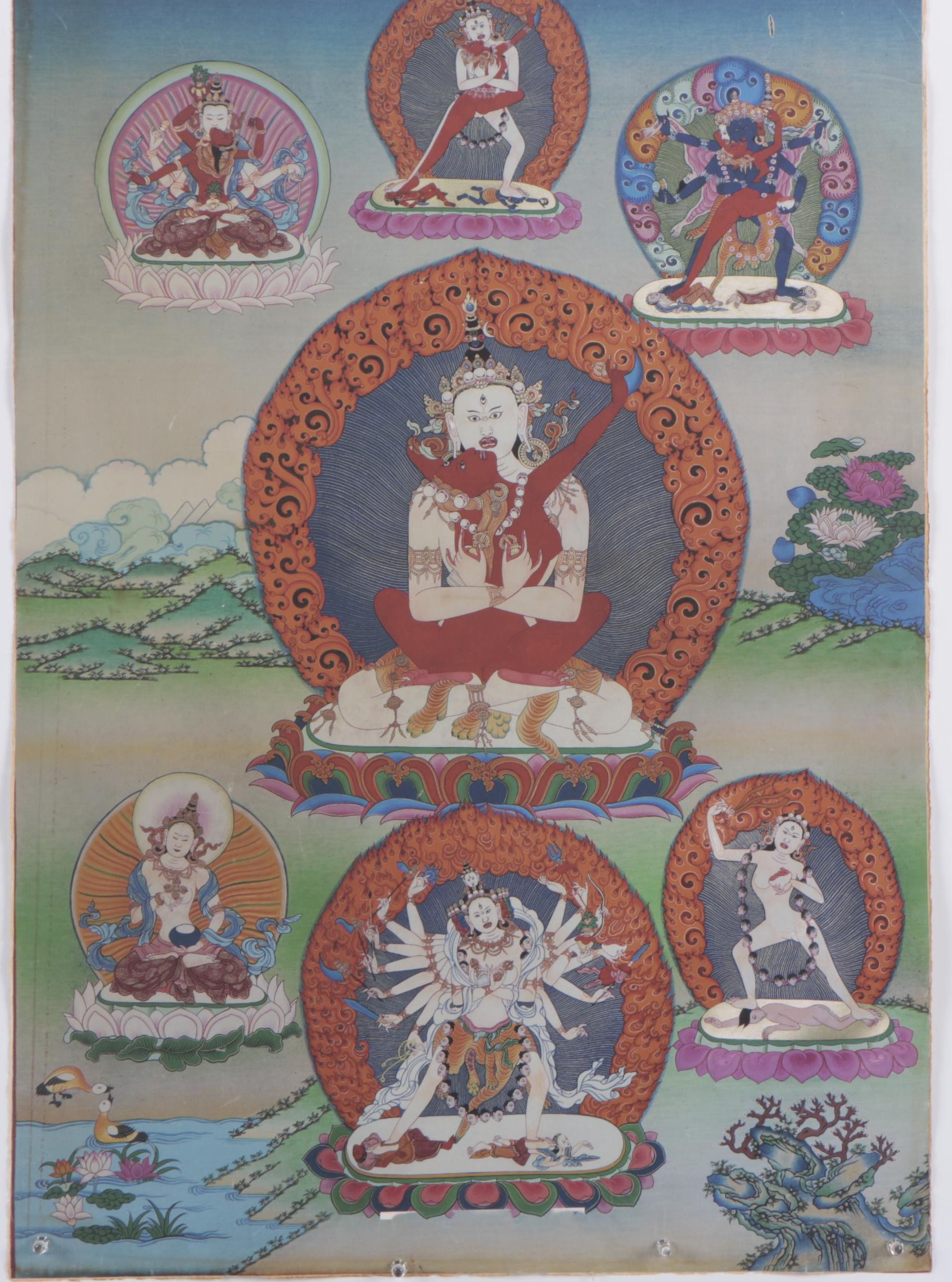 Giclee After Tibetan Thangka of Cakrasamvara Tantra