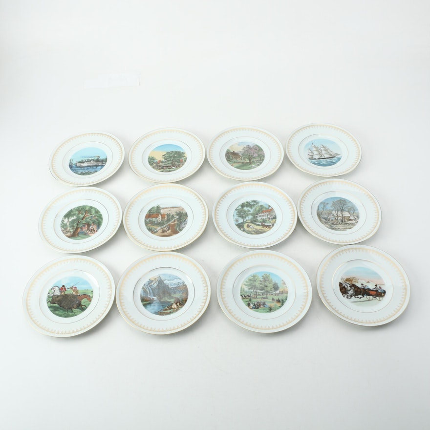 Bing & Grondahl "The Currier & Ives" Plate Collection