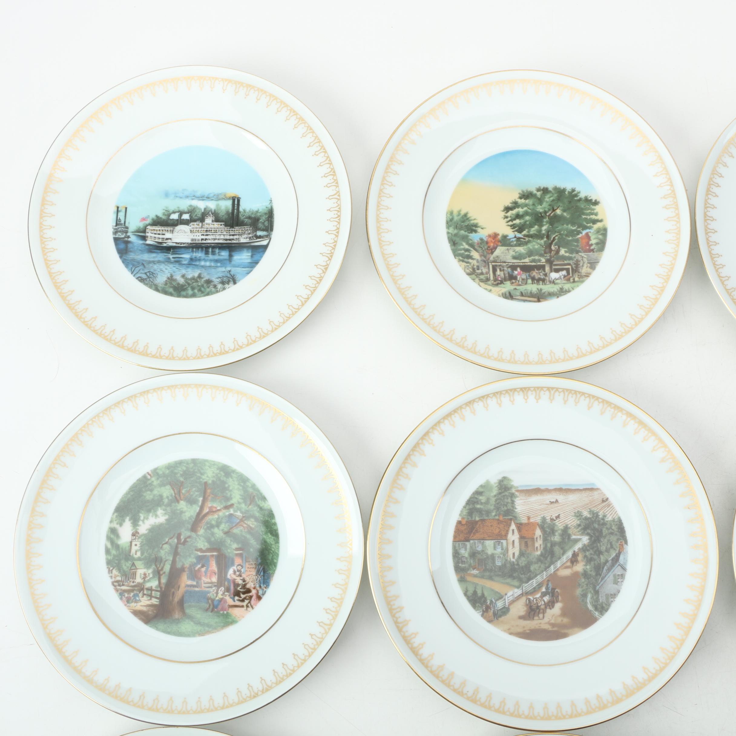 Bing & Grondahl "The Currier & Ives" Plate Collection