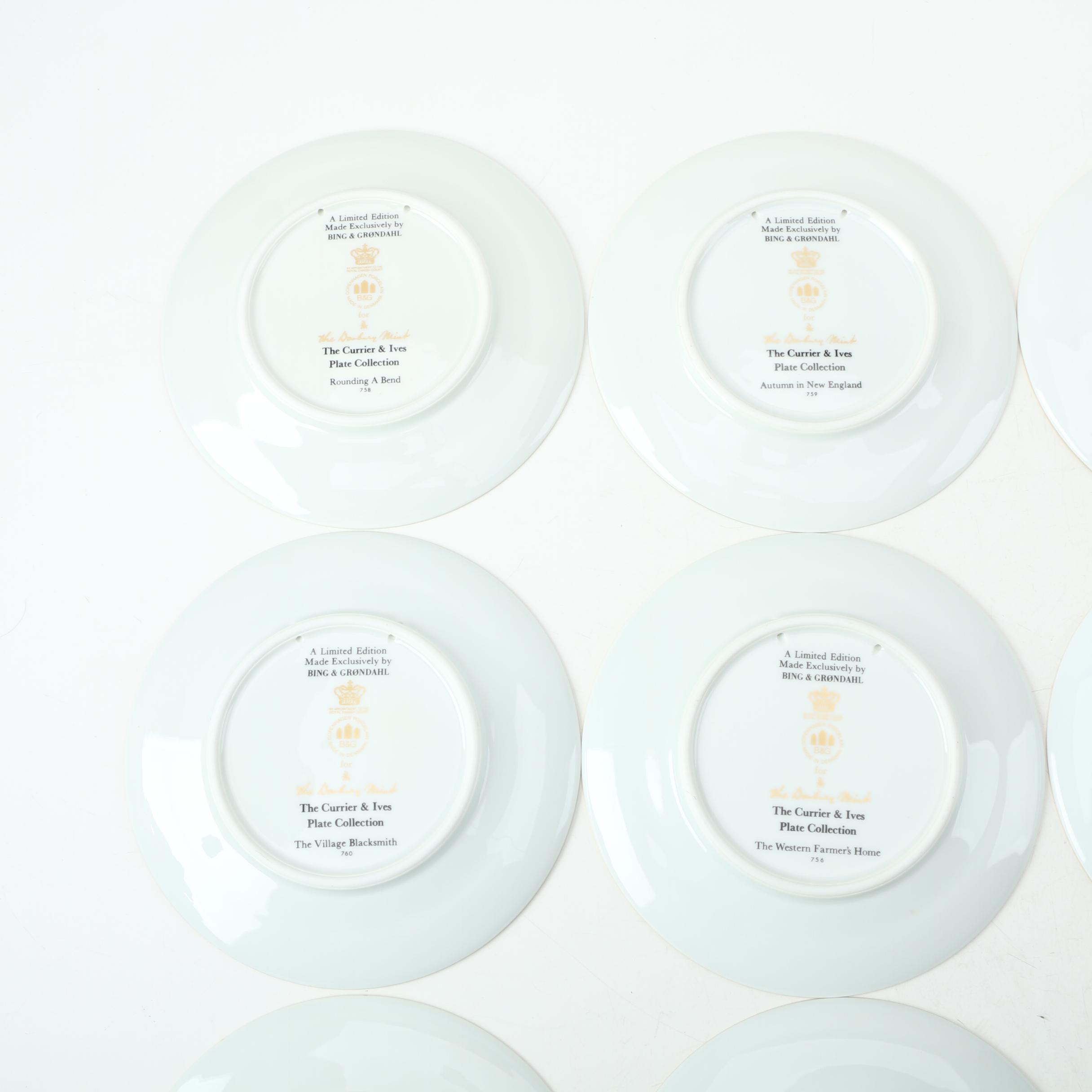 Bing & Grondahl "The Currier & Ives" Plate Collection