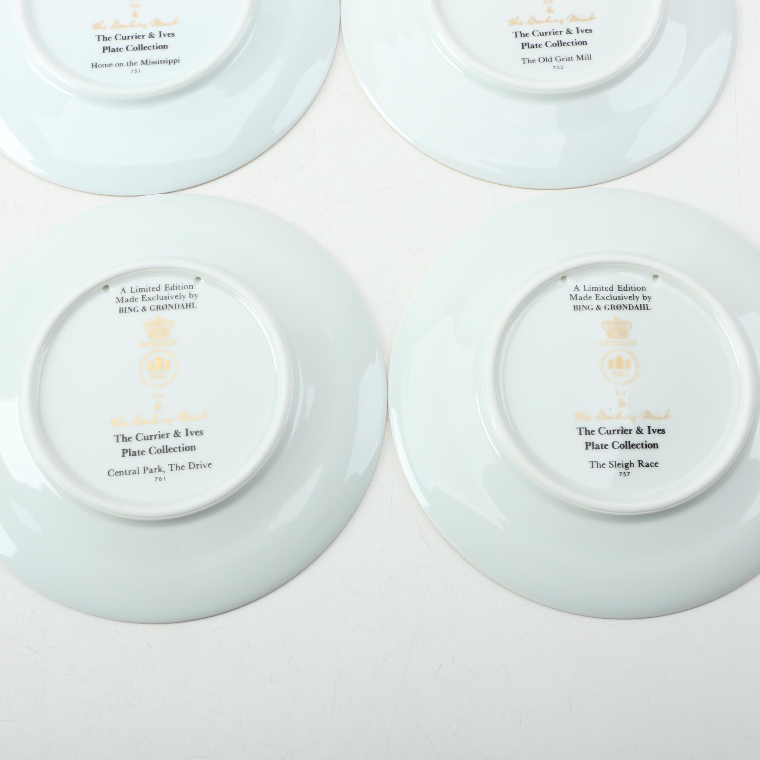 Bing & Grondahl "The Currier & Ives" Plate Collection