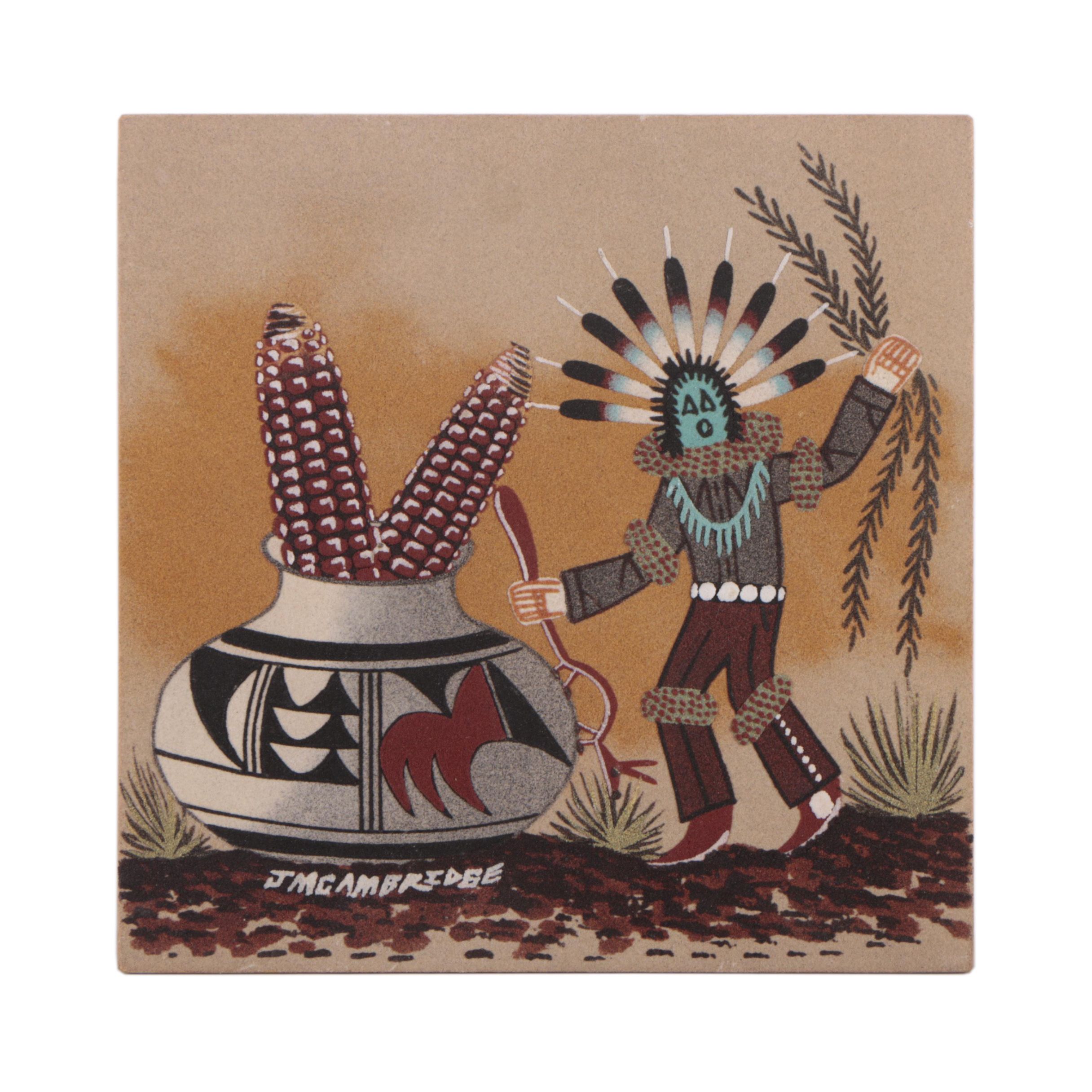 J. M. Cambridge Navajo-Style Sand Painting