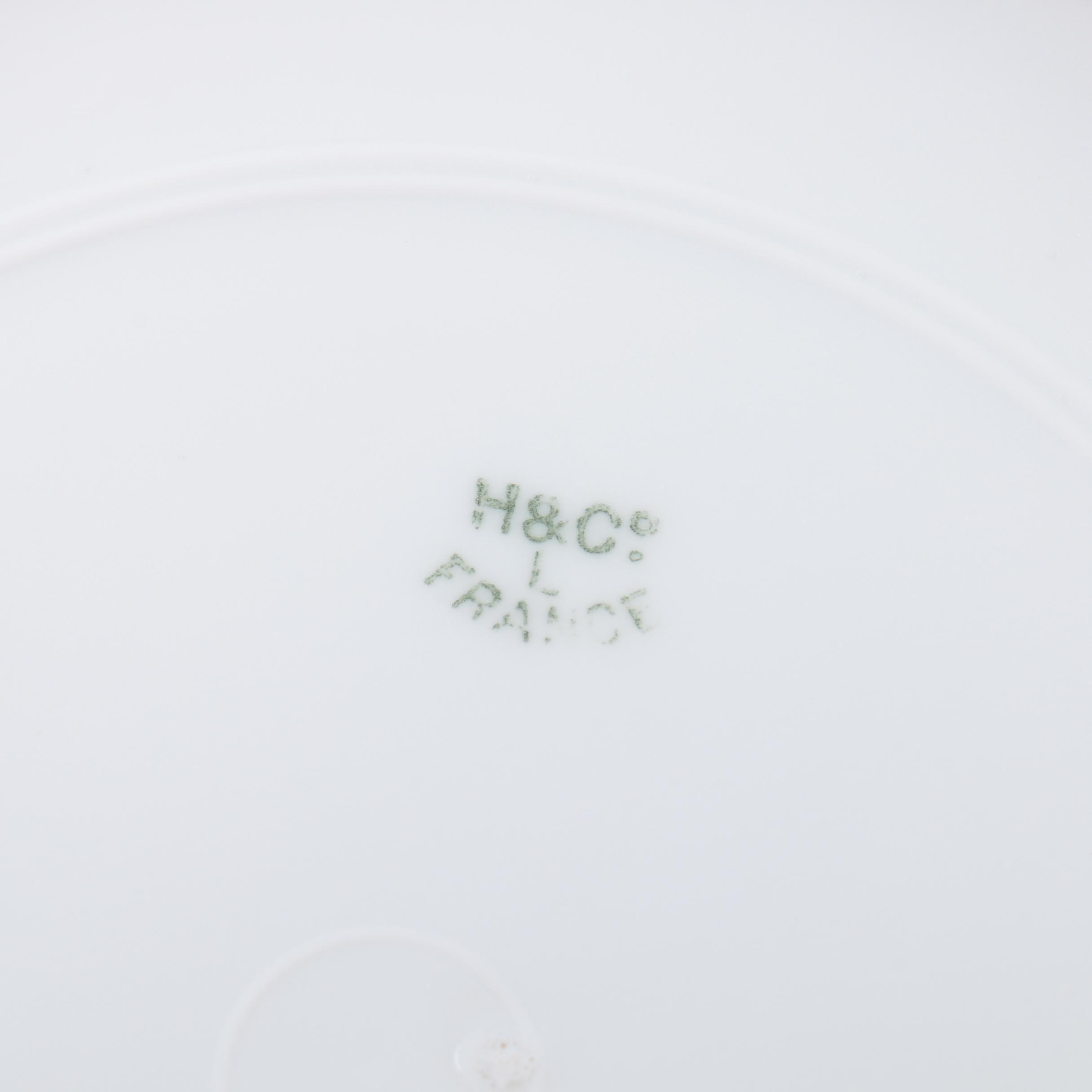 Antique English Ironstone Cups and Other Tableware Including Haviland