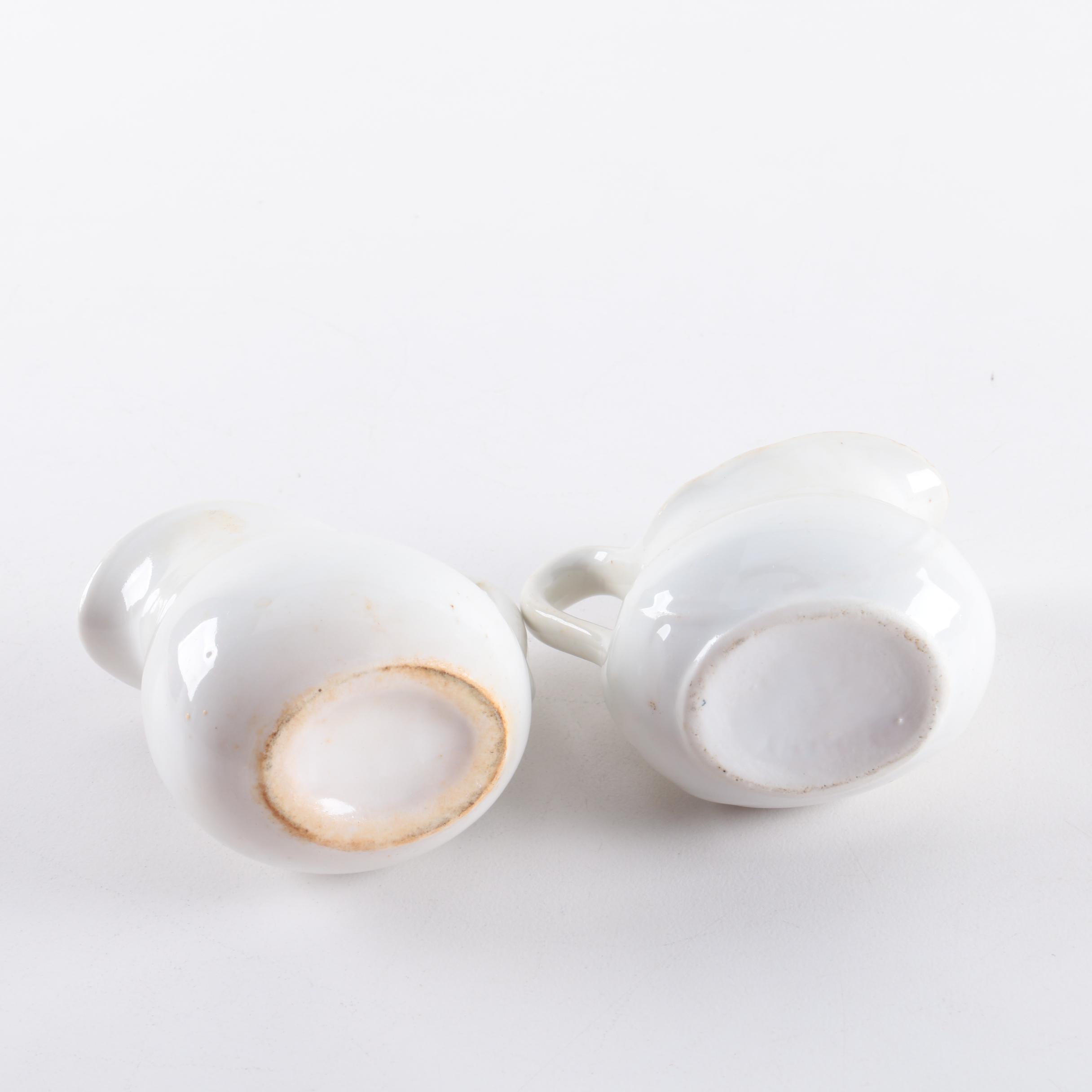 Antique English Ironstone Cups and Other Tableware Including Haviland