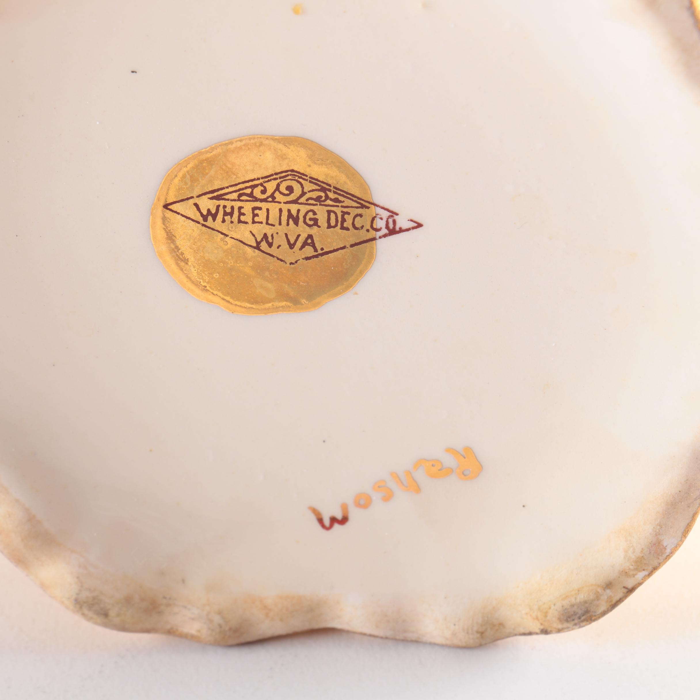 Wheeling Decorating Company Gold Encrusted Serveware