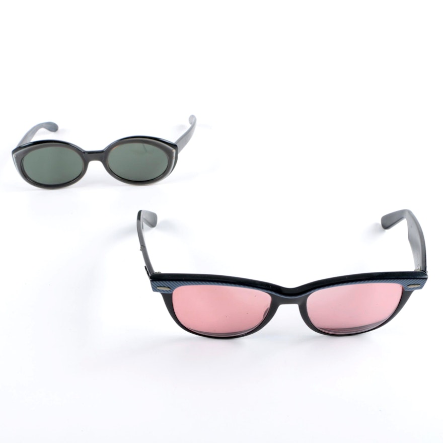Vintage Ray-Ban Bewitching and Wayfarer II Sunglasses