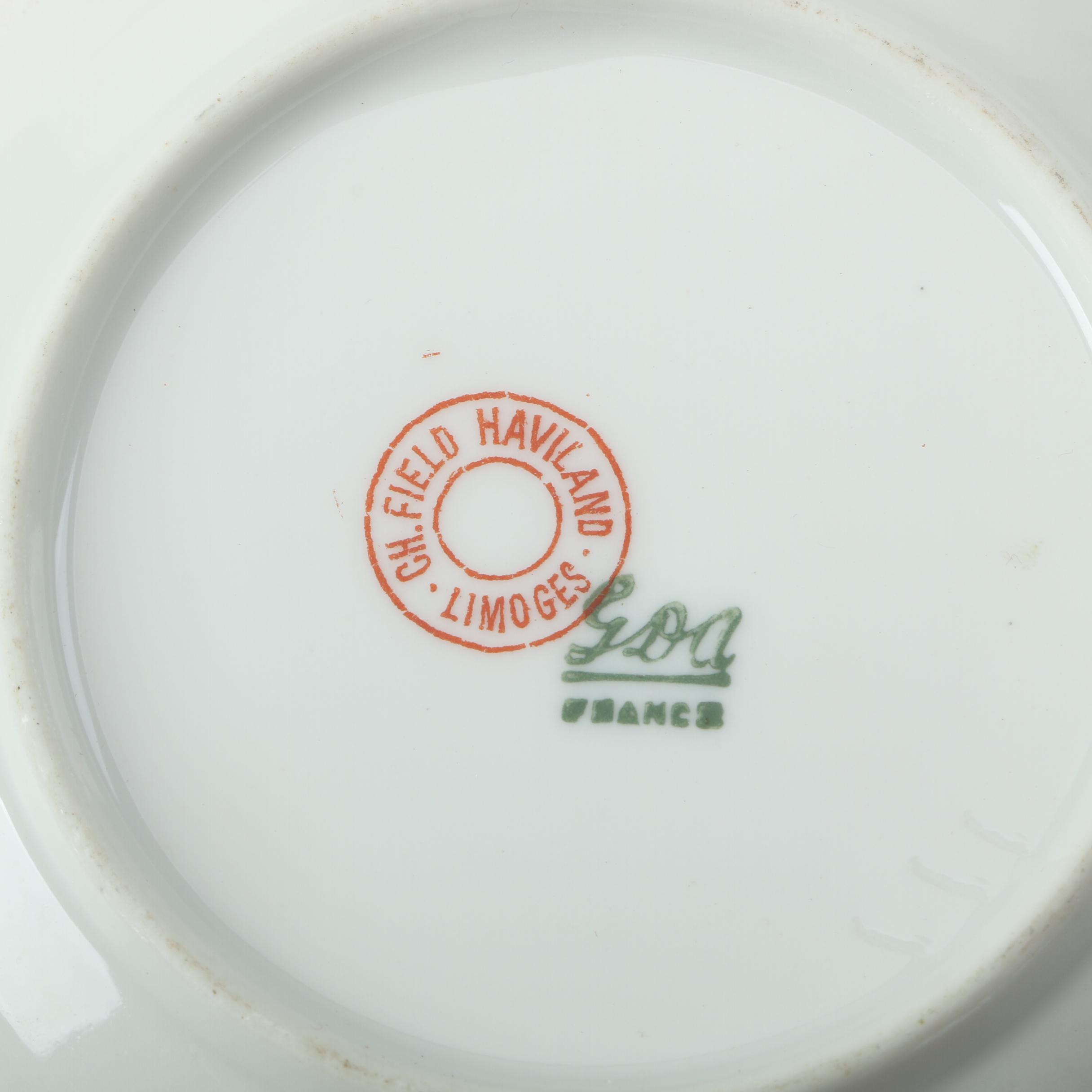 Limoges Porcelain Tableware Including Jean Pouyat