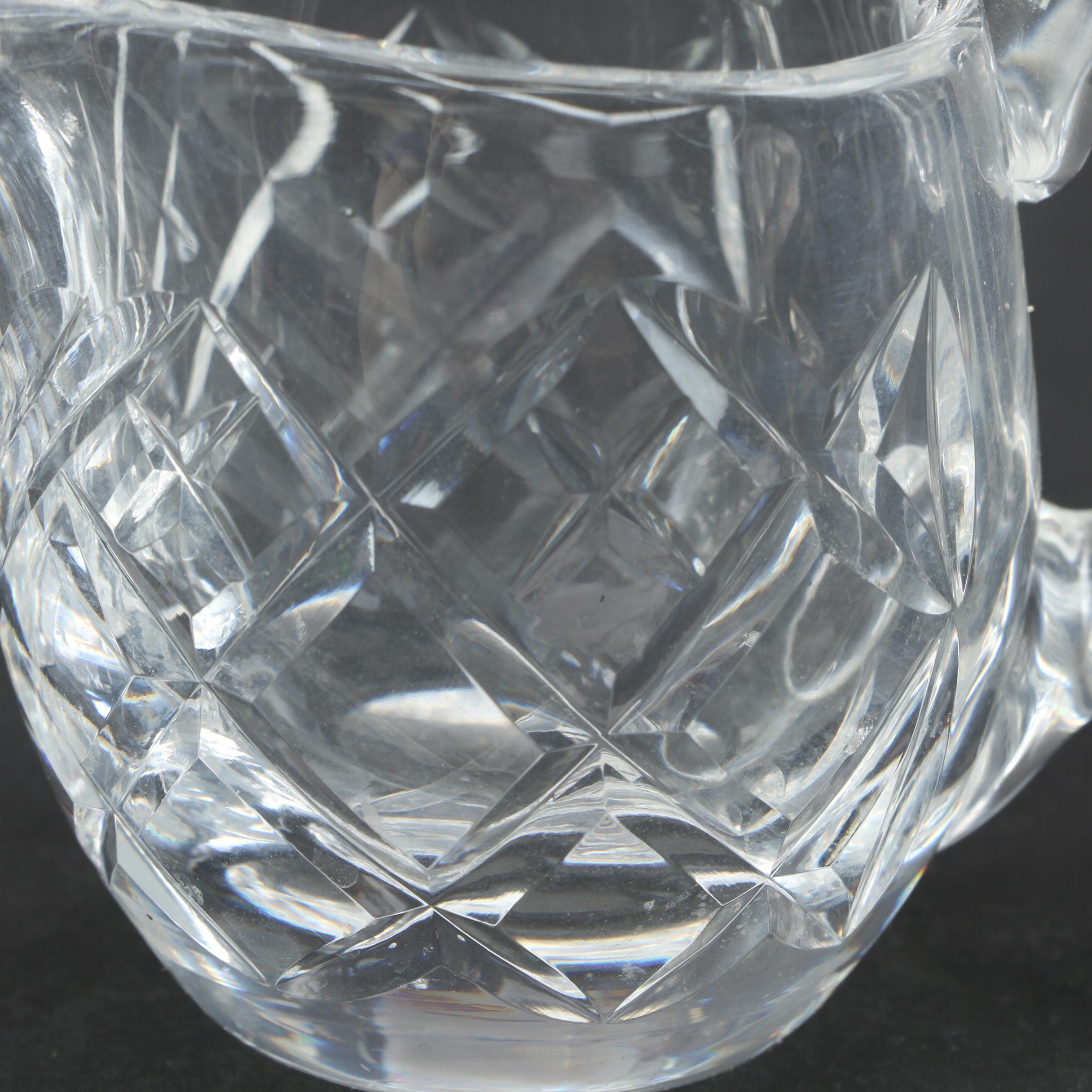 Waterford Crystal "Kylemore" Pitcher and Creamer