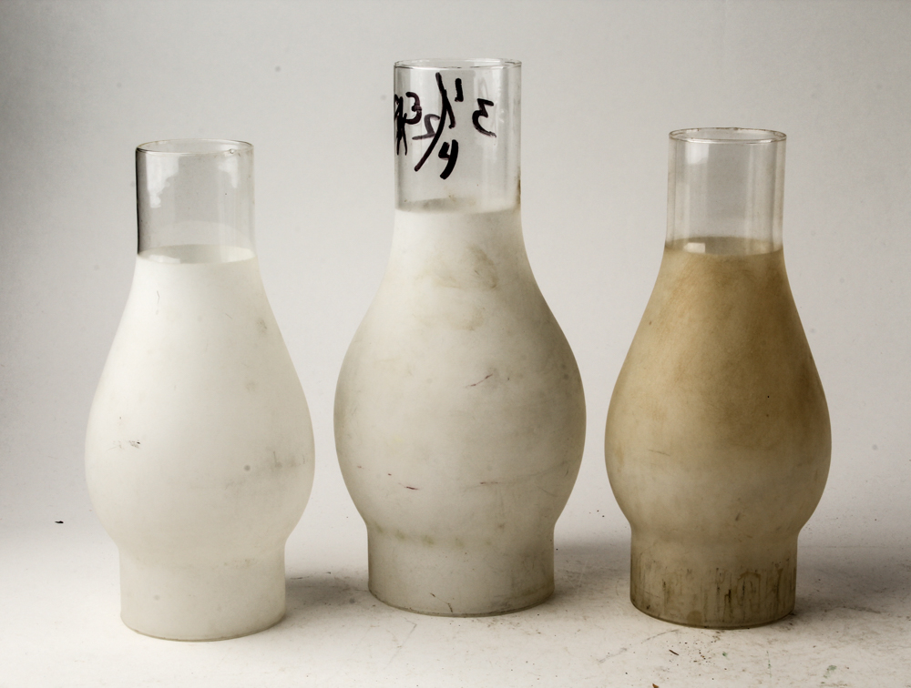 Hurricane Lamp Glass Chimneys