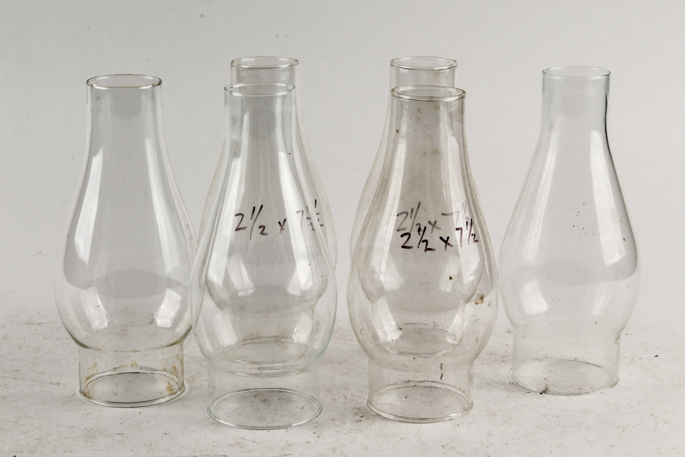 Hurricane Lamp Glass Chimneys