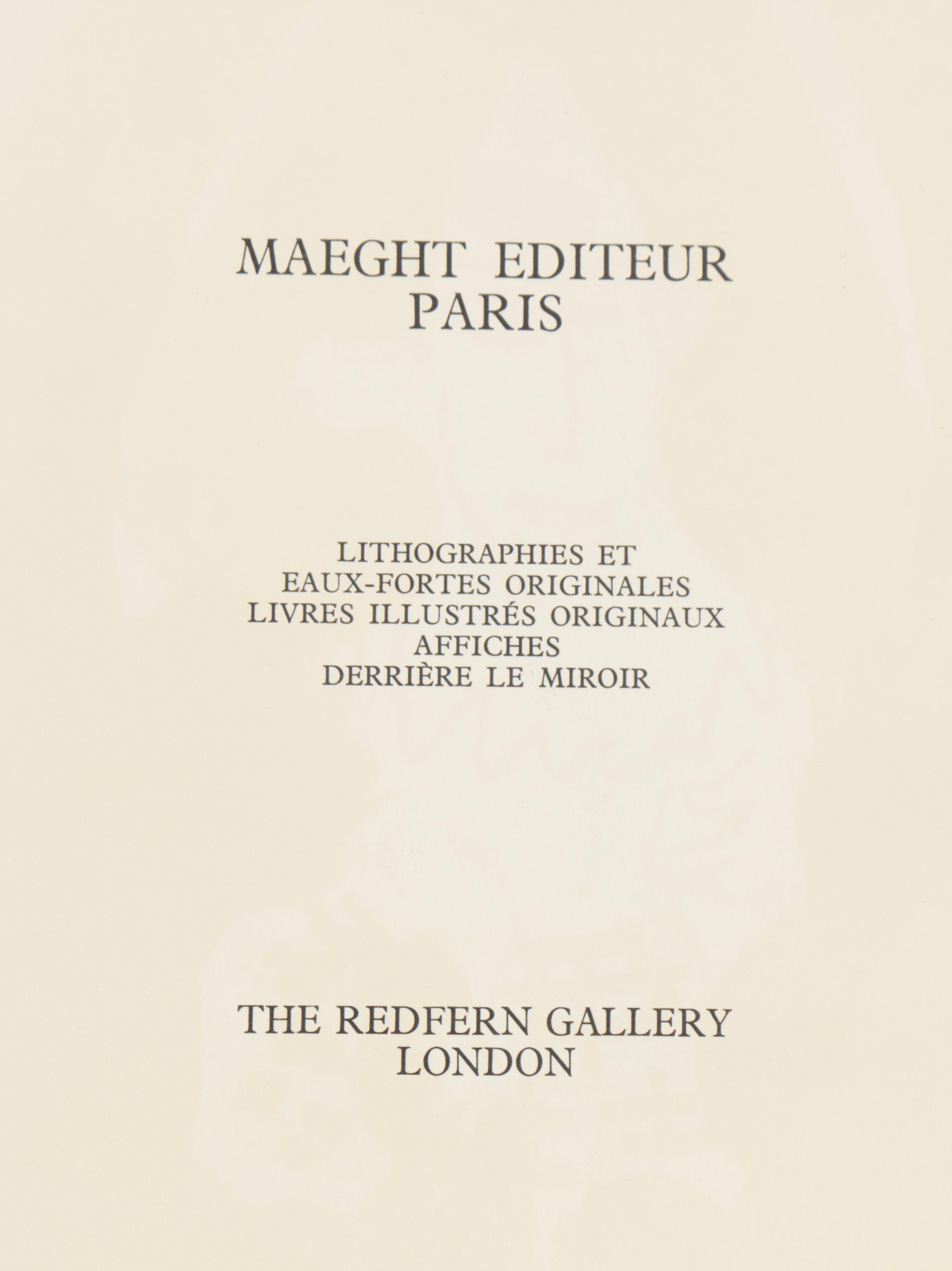 1966 "Gravures Maeght Editeur" Exhibition Catalogue