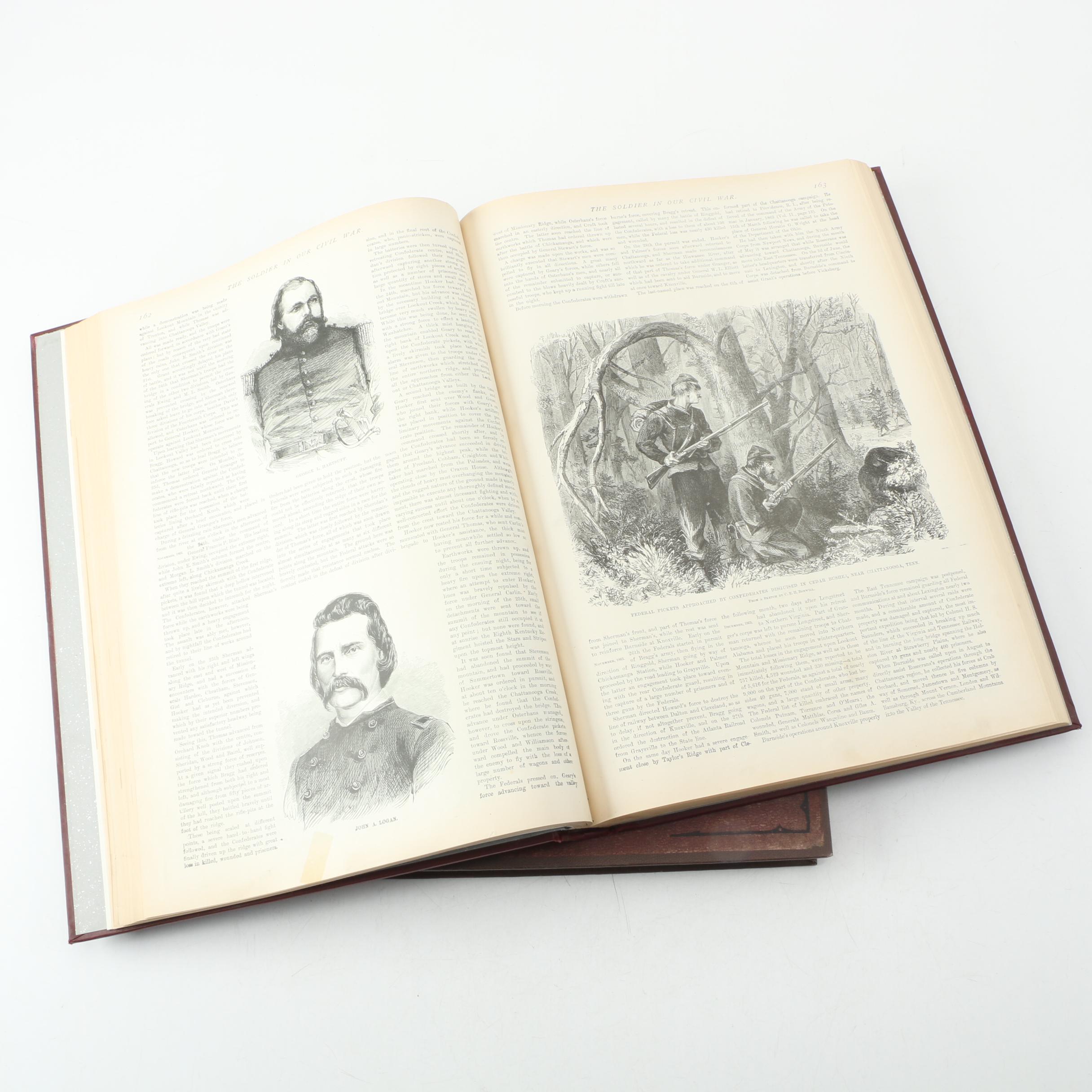 1890 "The Soldier In Our Civil War" by Frank Leslie in Two Volumes