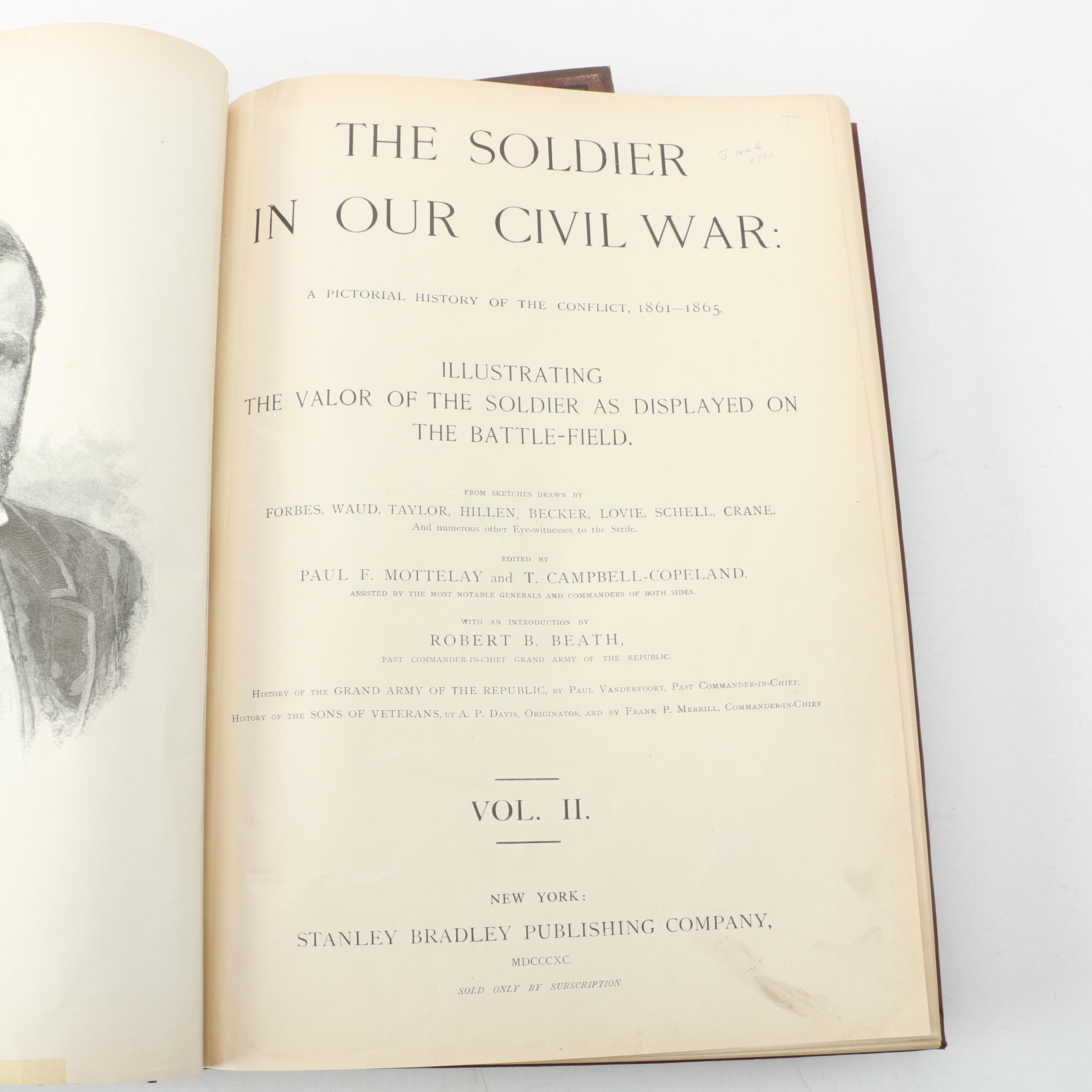 1890 "The Soldier In Our Civil War" by Frank Leslie in Two Volumes