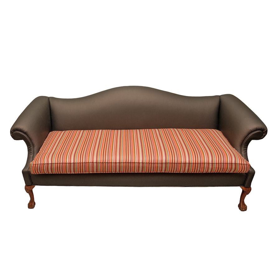 Chippendale Style Camel-Back Sofa