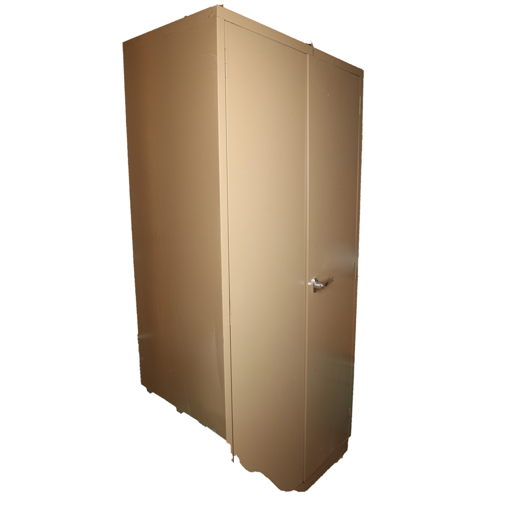 Beige Metal Storage Cabinet