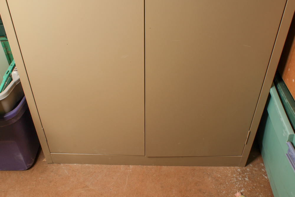 Beige Metal Storage Cabinet