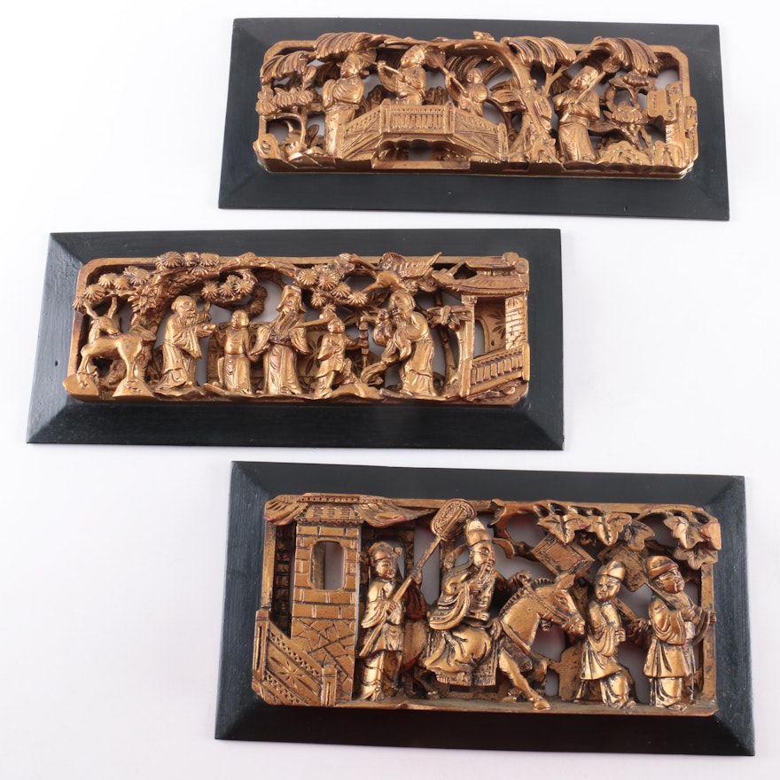 Chinese Wooden Relief Carvings