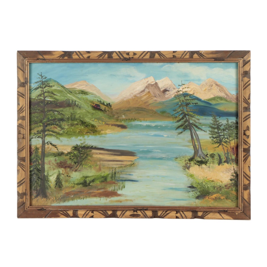 Audrey Dawson Oil Landscape Painting