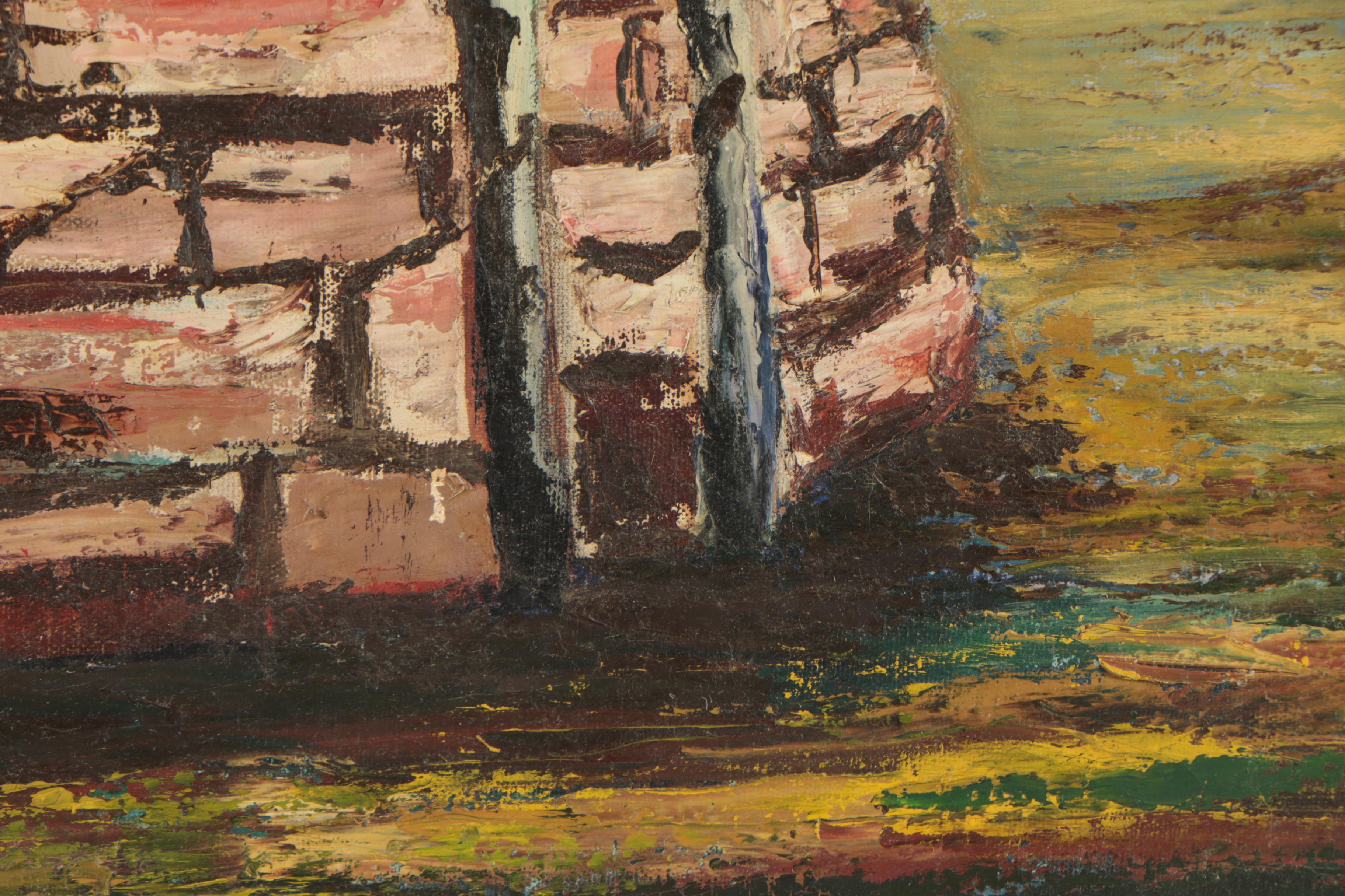 F. Lipkey Oil Landscape Painting