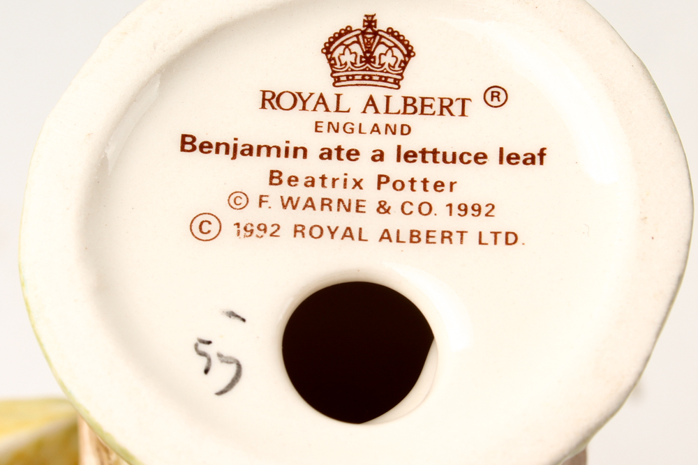 Beatrix Potter "Benjamin Ate a Lettuce Leaf" Ceramic Figurine and More