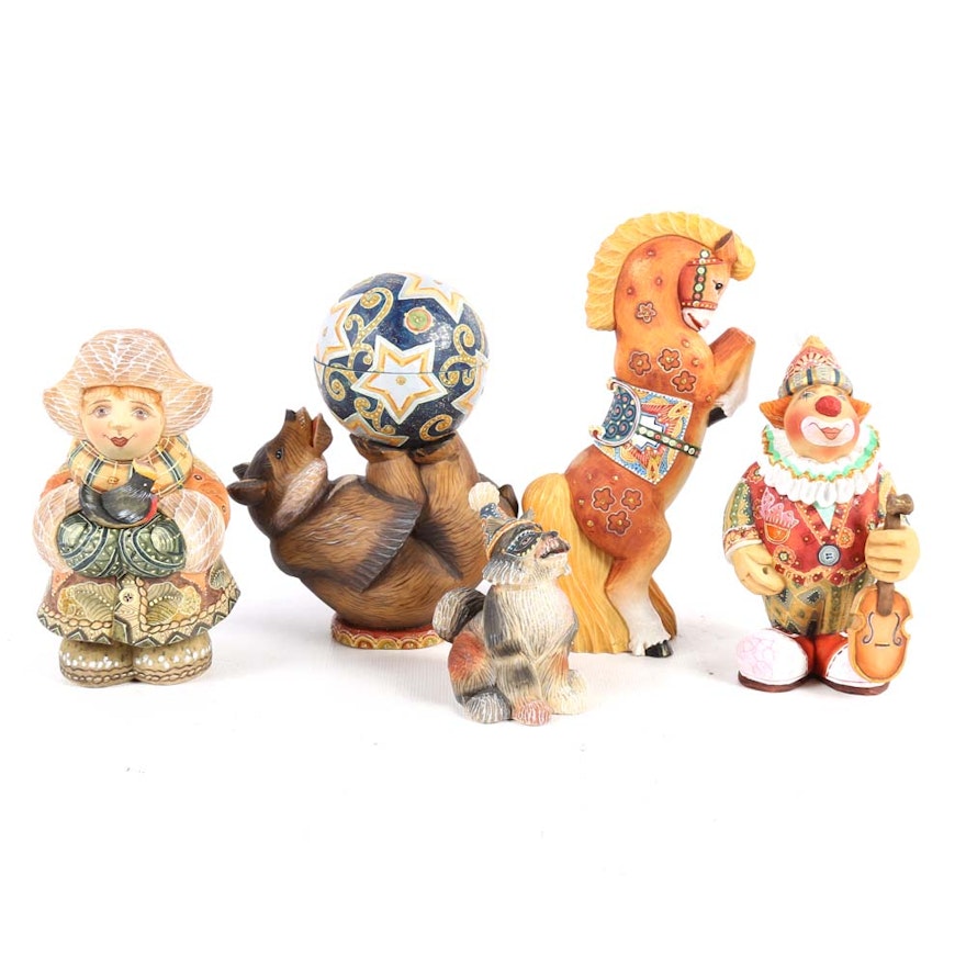 G DeBrekht Limited Edition Russian Figurines