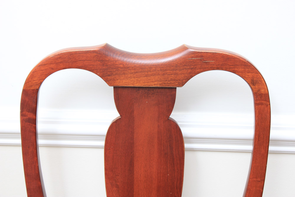 Set of Queen Anne Style Dining Chairs