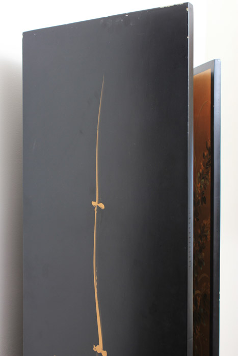 Japanese Painted Folding Screen