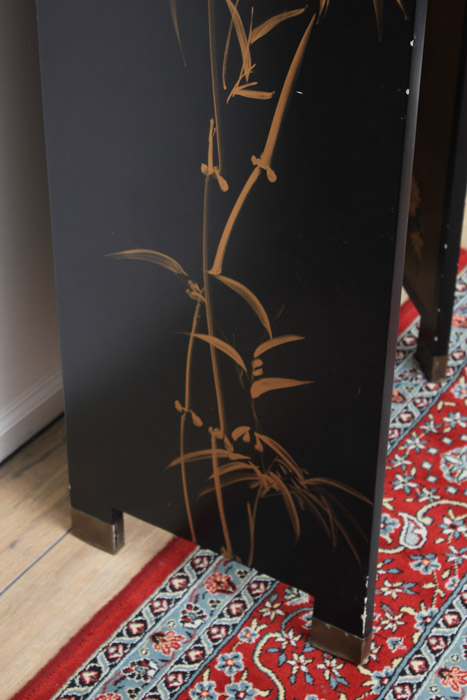 Japanese Painted Folding Screen