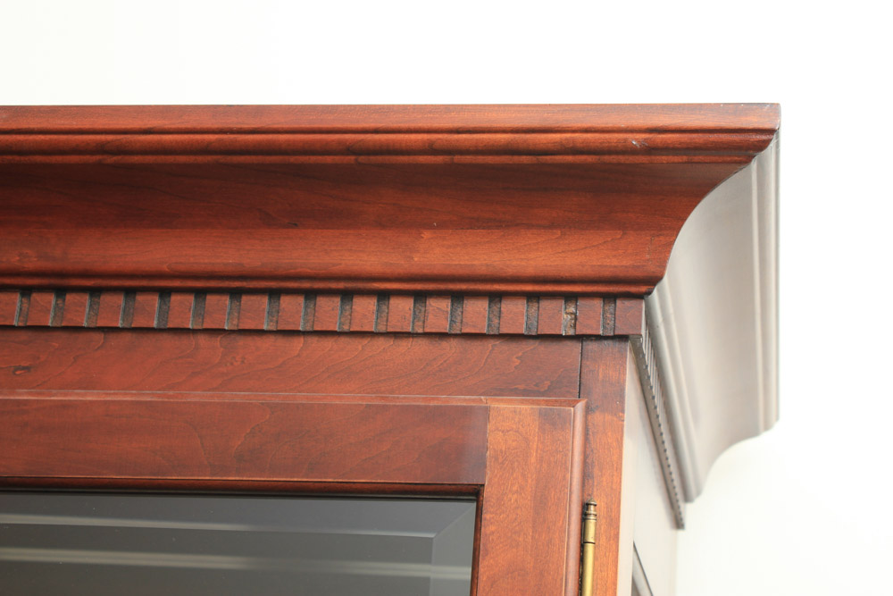 Colonial Style Cherry China Cabinet