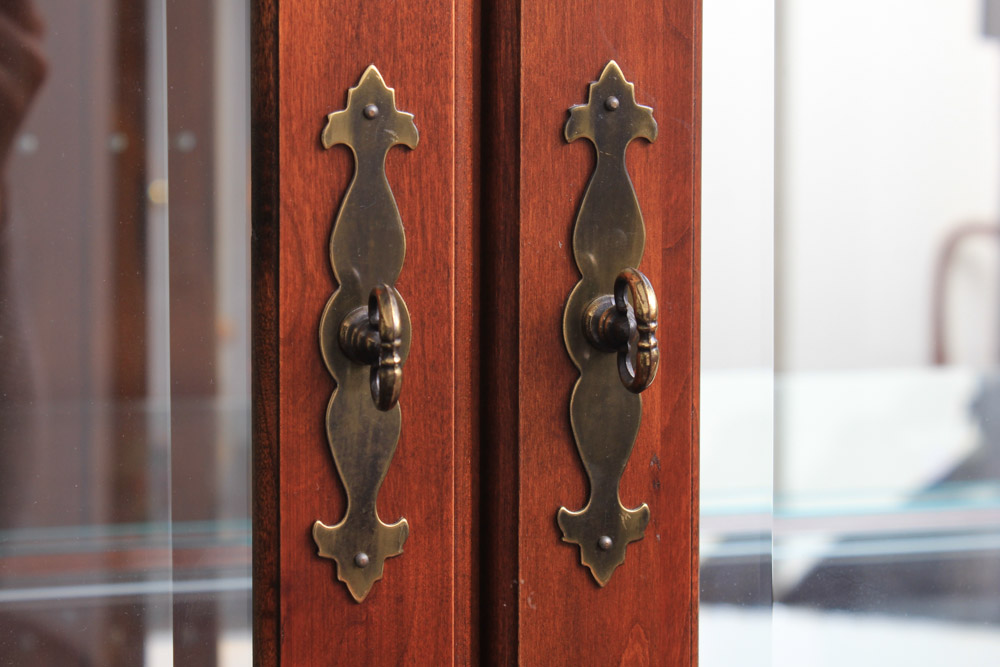 Colonial Style Cherry China Cabinet