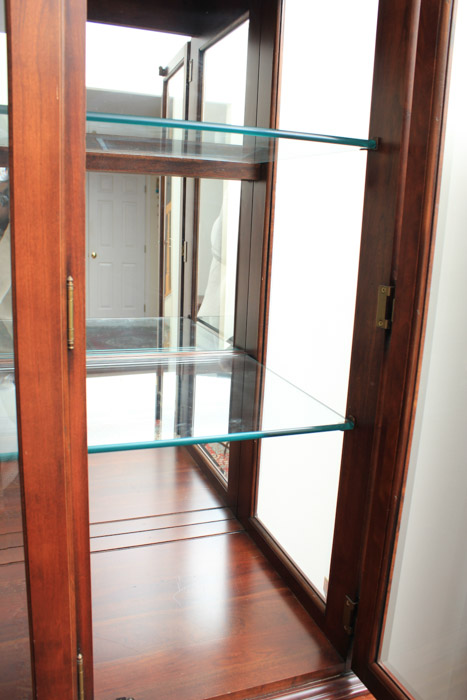 Colonial Style Cherry China Cabinet