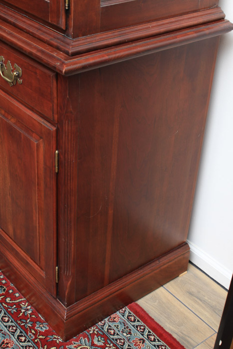 Colonial Style Cherry China Cabinet