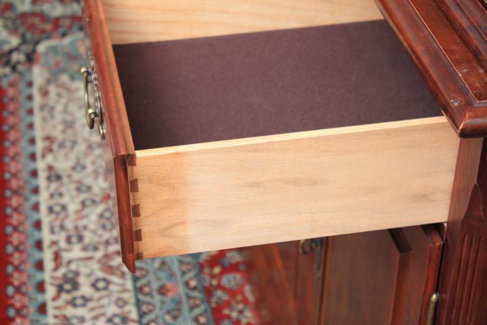 Colonial Style Cherry China Cabinet