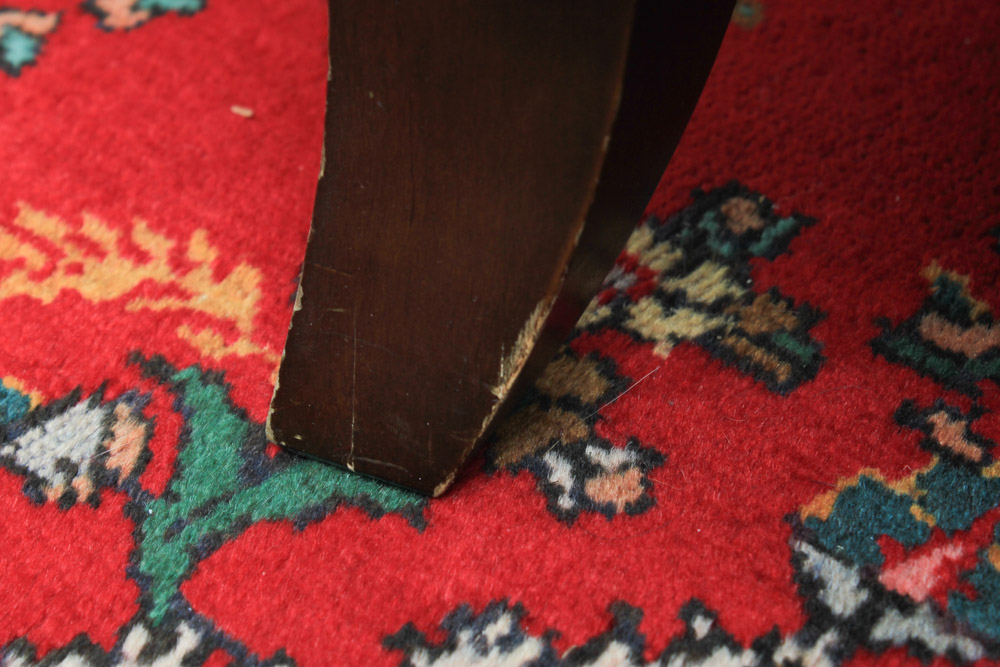 Pair of Damask Velvet Upholstered Lounge Chairs