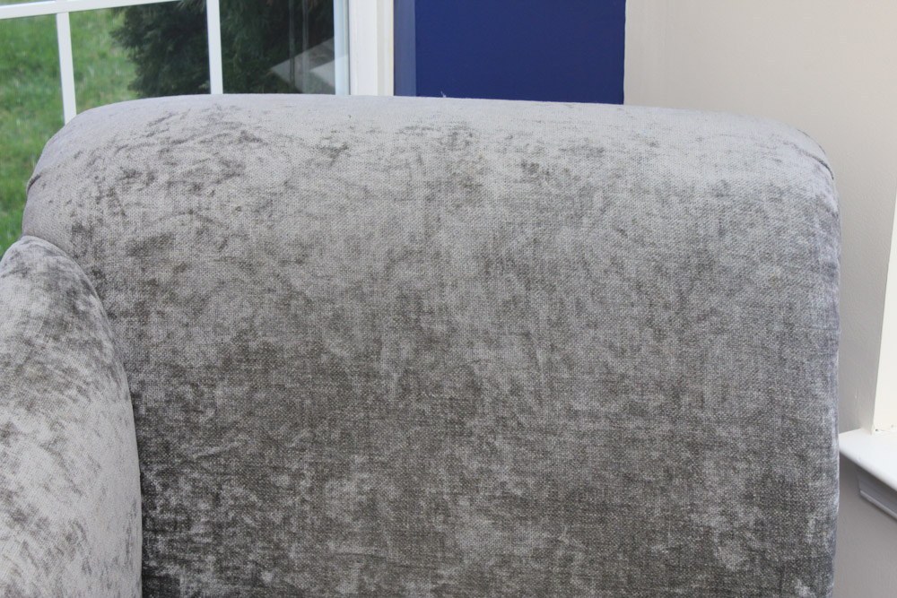 Baker Furniture "Milling Road" Grey Velvet Chaise